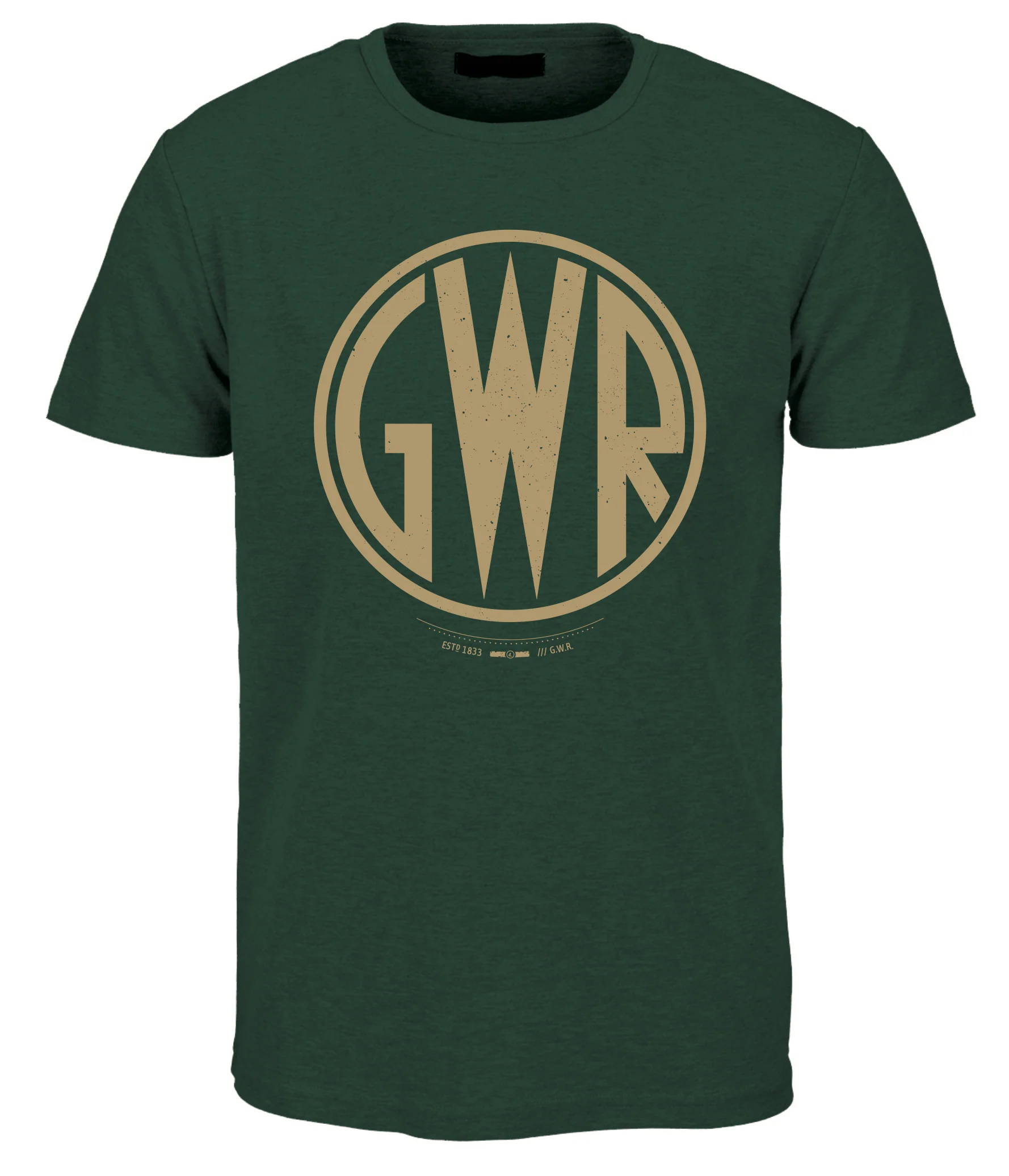 GWR-TEE Great Western Railway Heritage GWR Logo Railway T Shirt (Green)