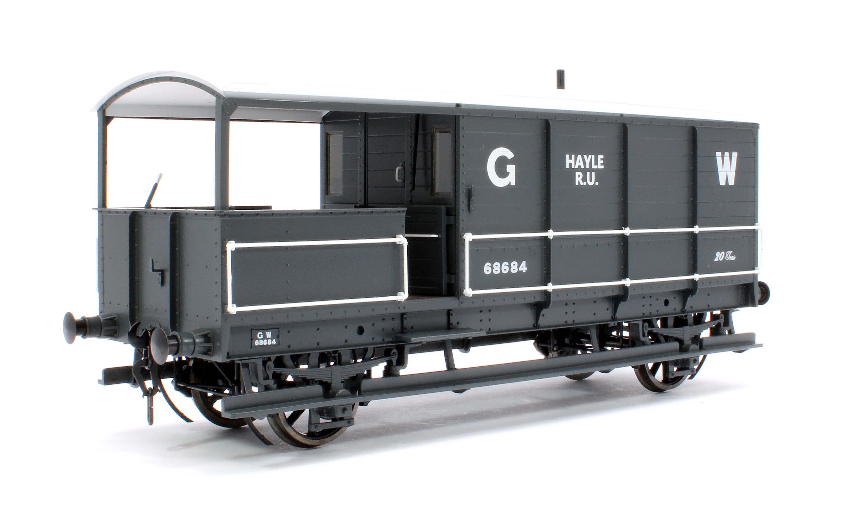7F-300-002 Great Western Toad Brake Van Diagram AA15 Grey 68684