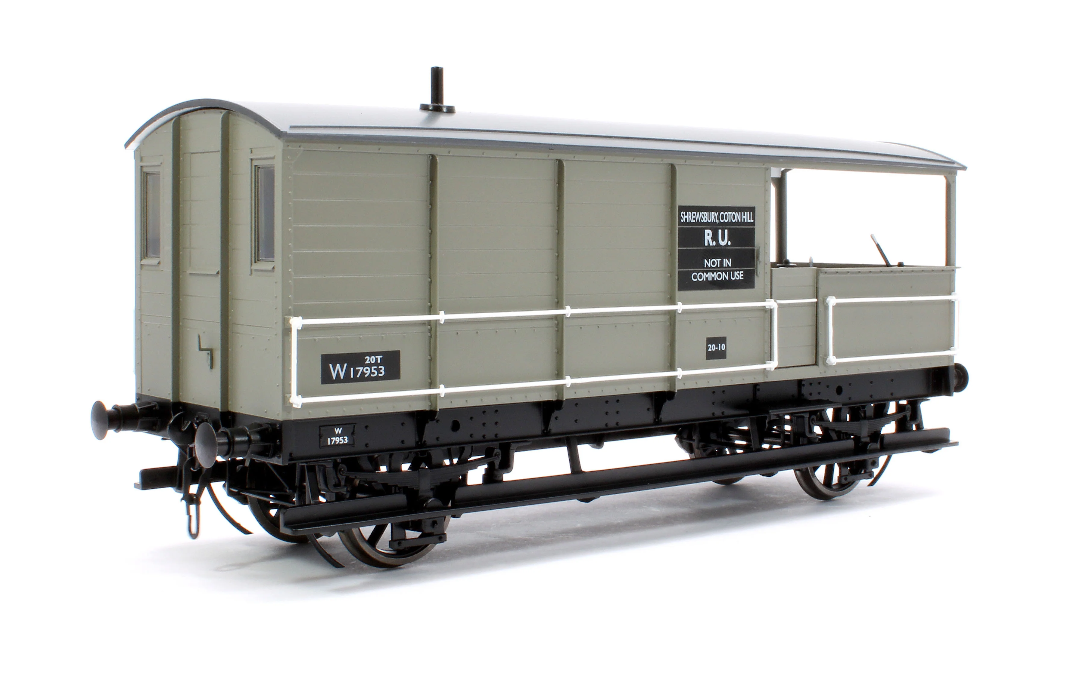 7F-300-003 Great Western Toad Brake Van Diagram AA15 Grey W17953 - Image 3