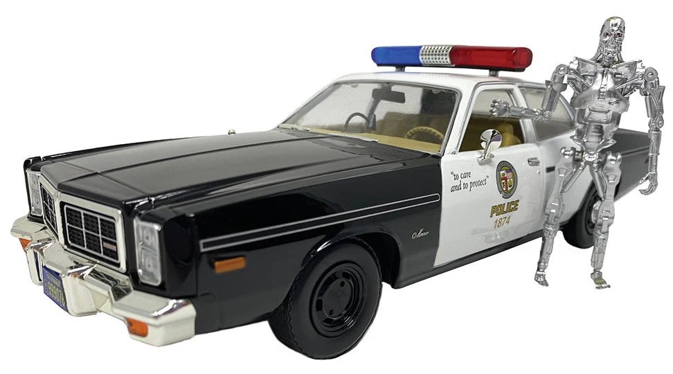 GL19042 The Terminator (1984 Movie) 1977 Dodge Monaco with T800 Figure