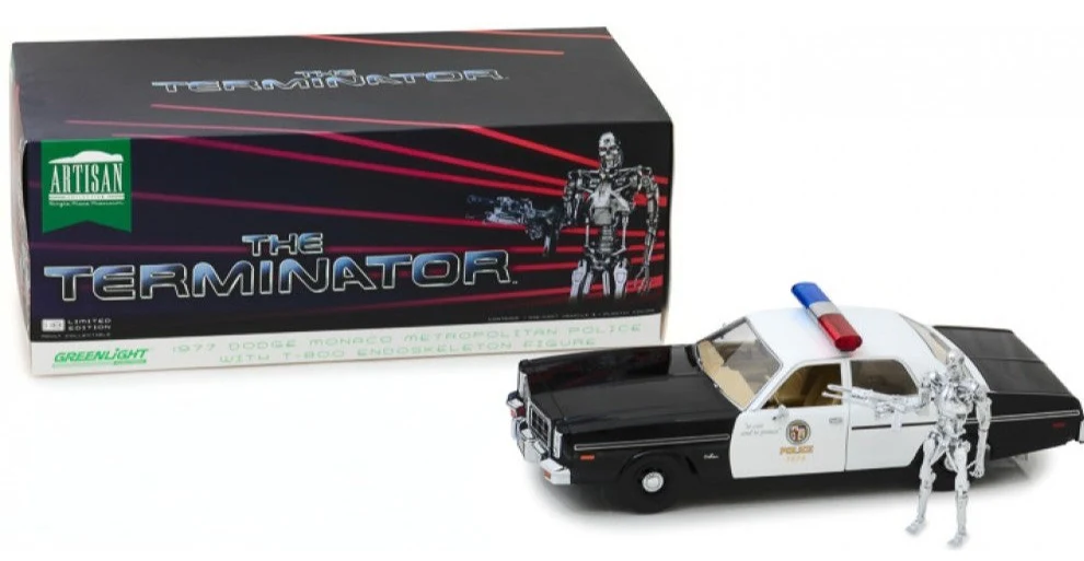 GL19042 The Terminator (1984 Movie) 1977 Dodge Monaco with T800 Figure - Image 5