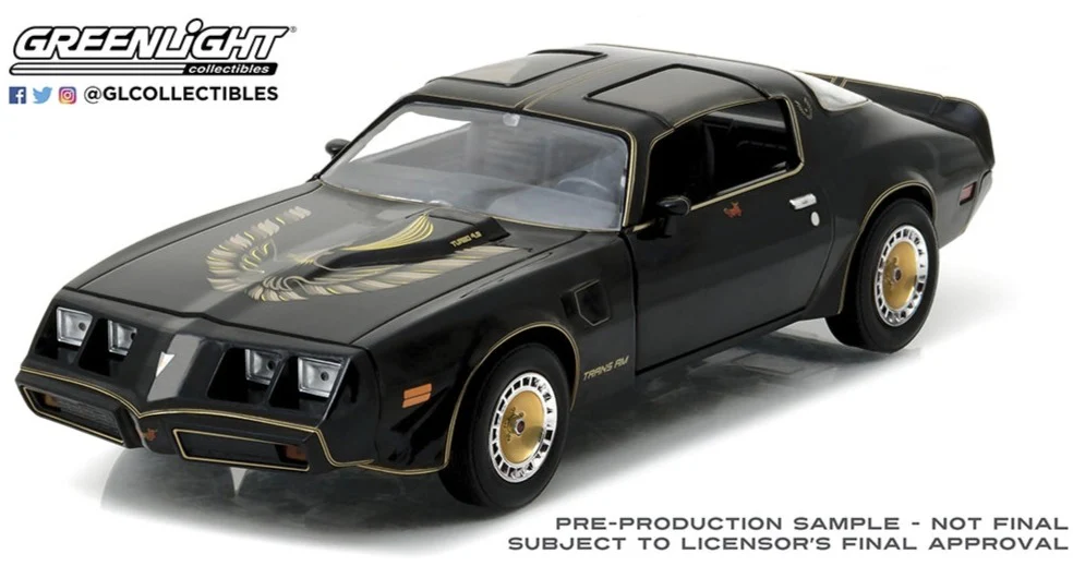 GL84037 1977 Pontiac Firebird Trans Am Turbo Starlight Black Golden Eagle