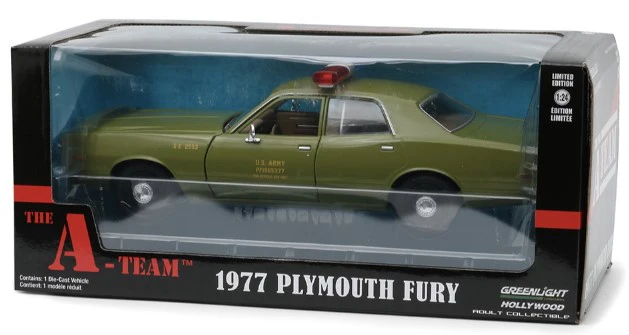 GL84103 The A-Team (1983-87 TV Series) 1977 Plymouth Fury U.S Army - Image 3