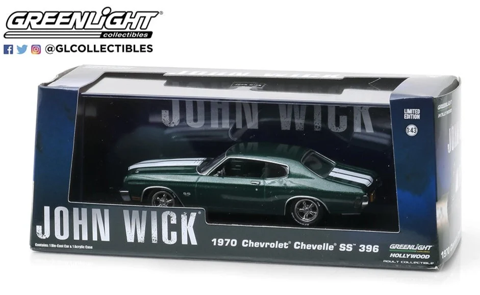 GL86541 John Wick 2 (2017 Movie) 1970 Chevrolet Chevelle SS396 - Image 2