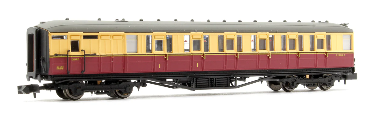 2P-011-255 Gresley BR Carmine & Cream Brake Composite E10018E