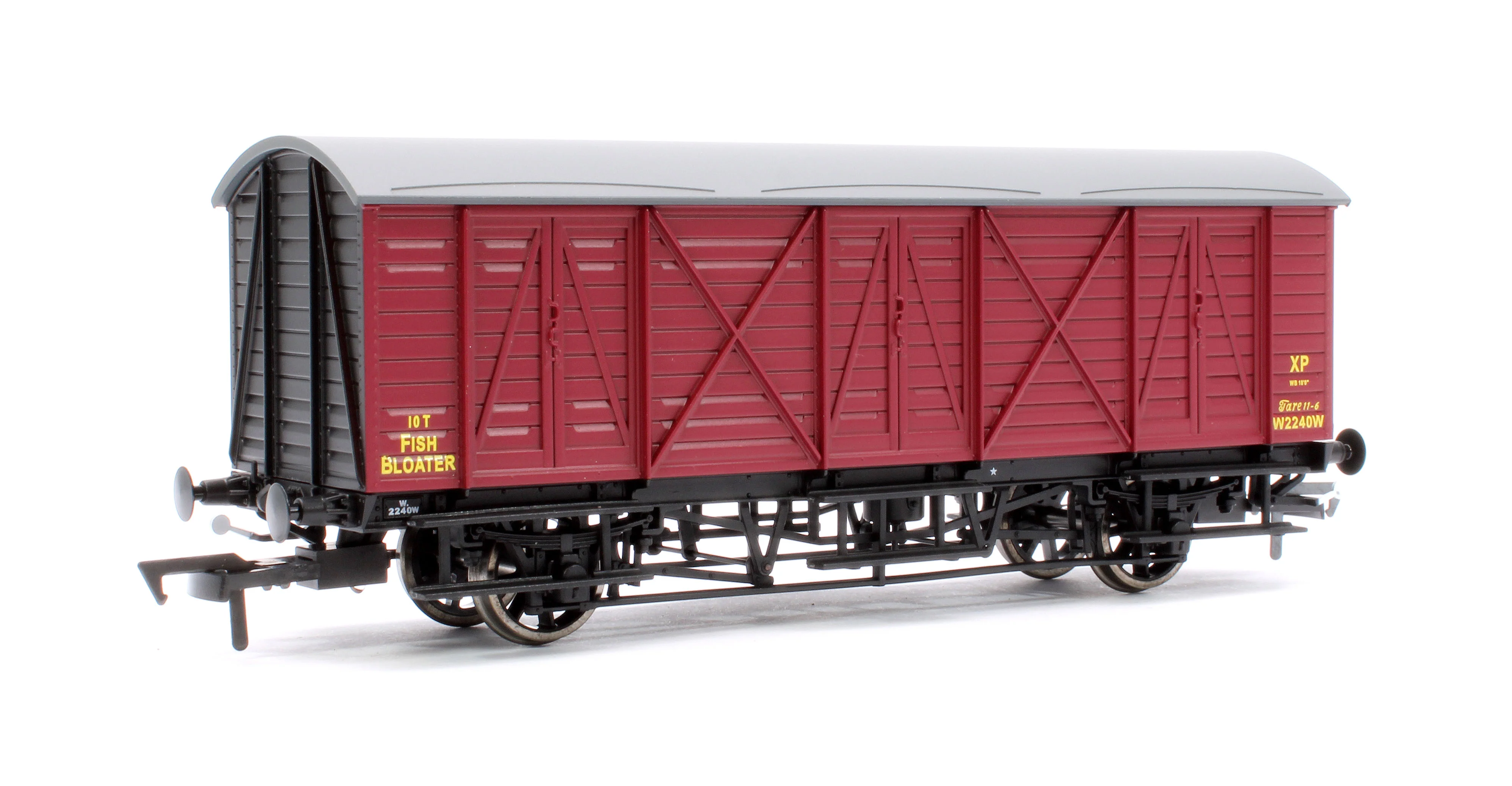 E87060 GWR 10T 'Bloater' Fish Van BR Crimson No. W2240W - Image 3