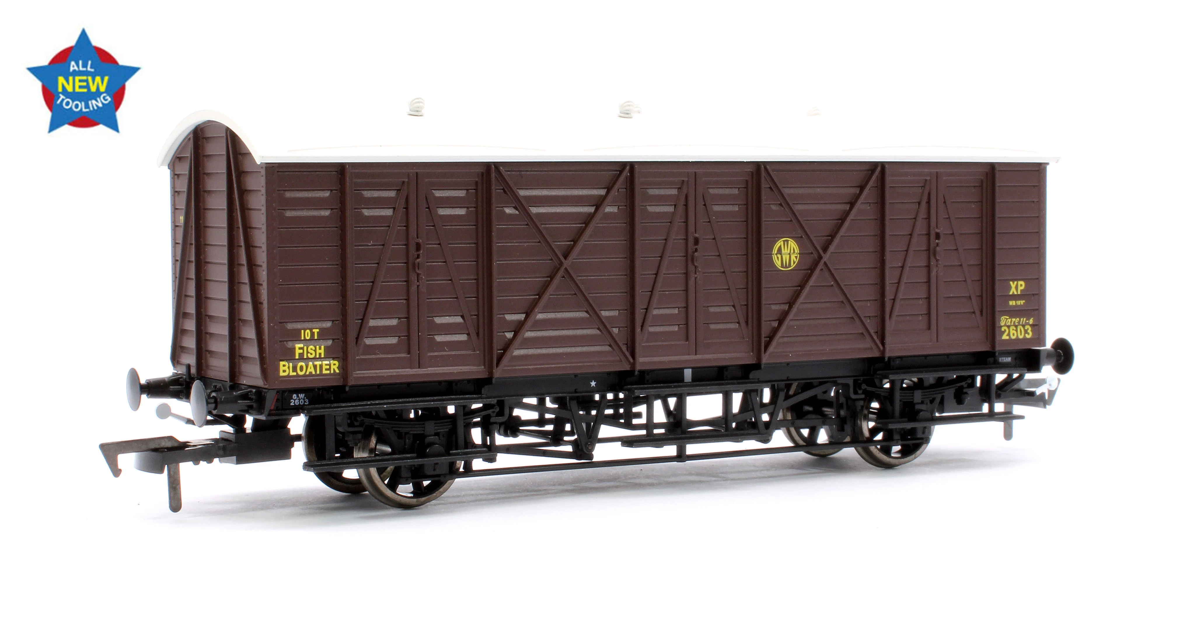 E87059 GWR 10T 'Bloater' Fish Van GWR Brown (Shirtbutton) No. 2603