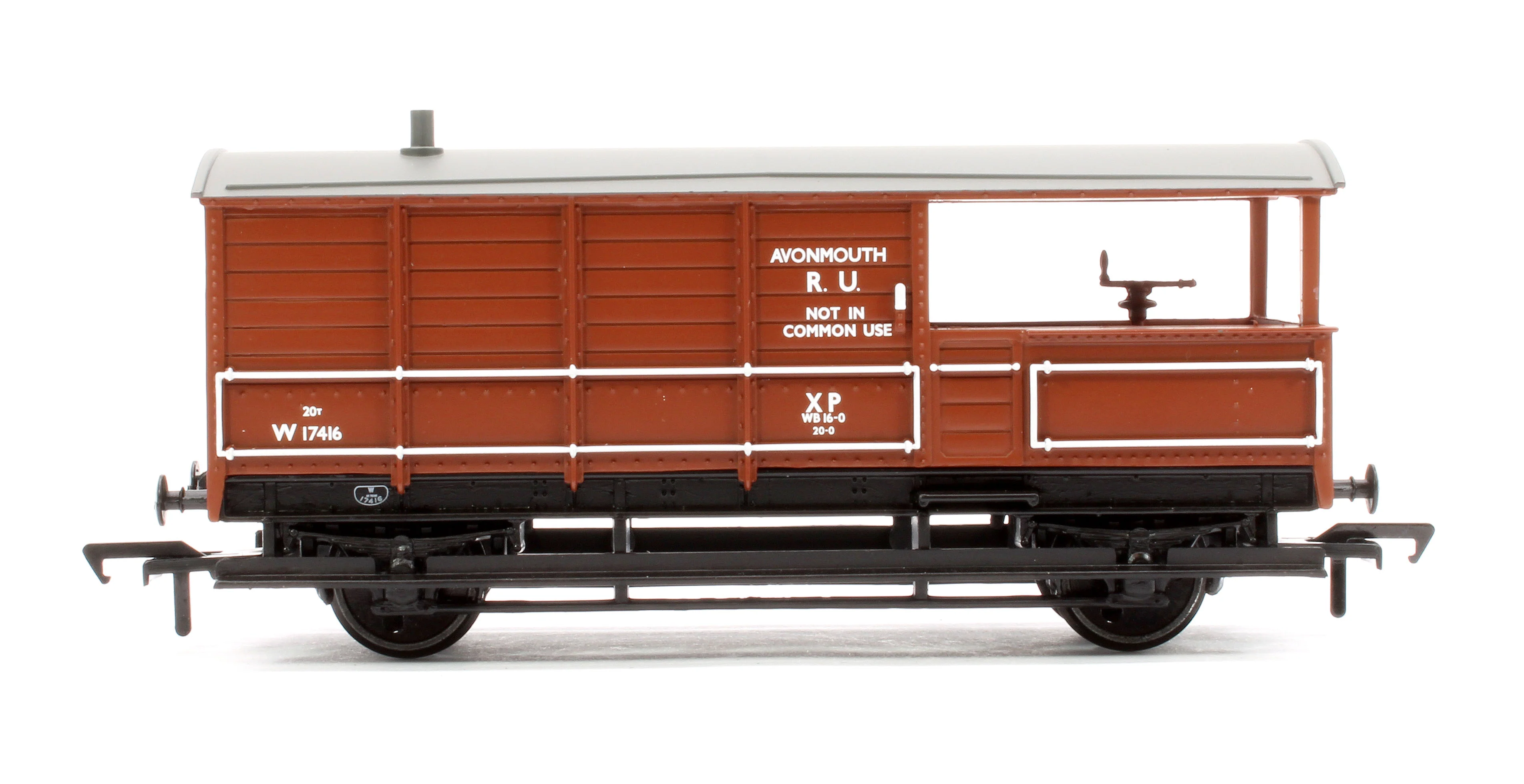33-307B GWR 20T 'Toad' Brake Van BR Bauxite (Early) W17416 - Image 2