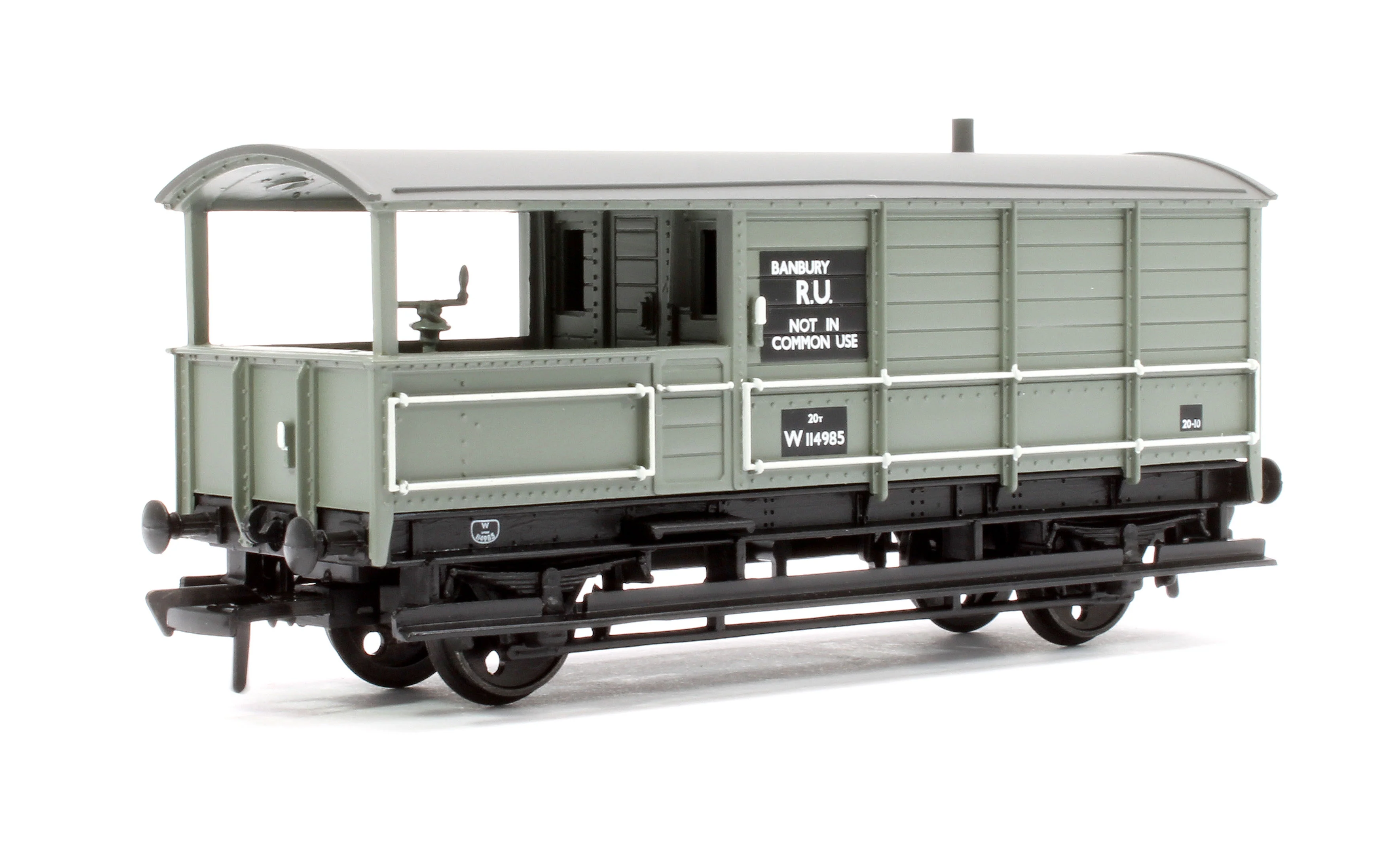 33-306E GWR 20T 'Toad' Brake Van BR Grey (Early) W114985 - Image 3