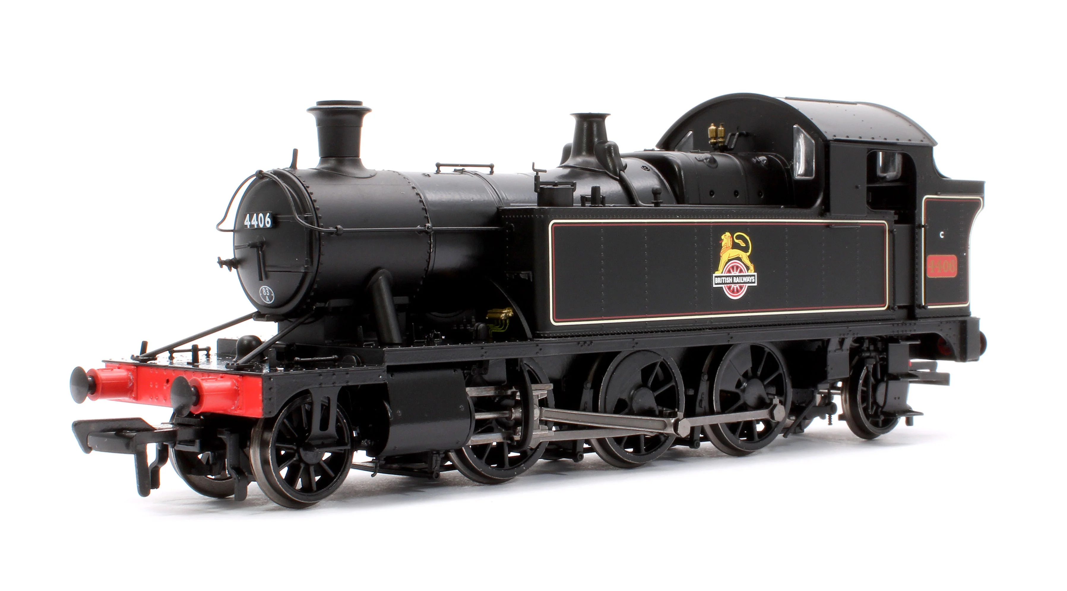 951507 GWR 44XX ‘Small Prairie’ BR Early Crest Lined Black No.4406 2-6-2T Steam Locomotive - DCC Sound