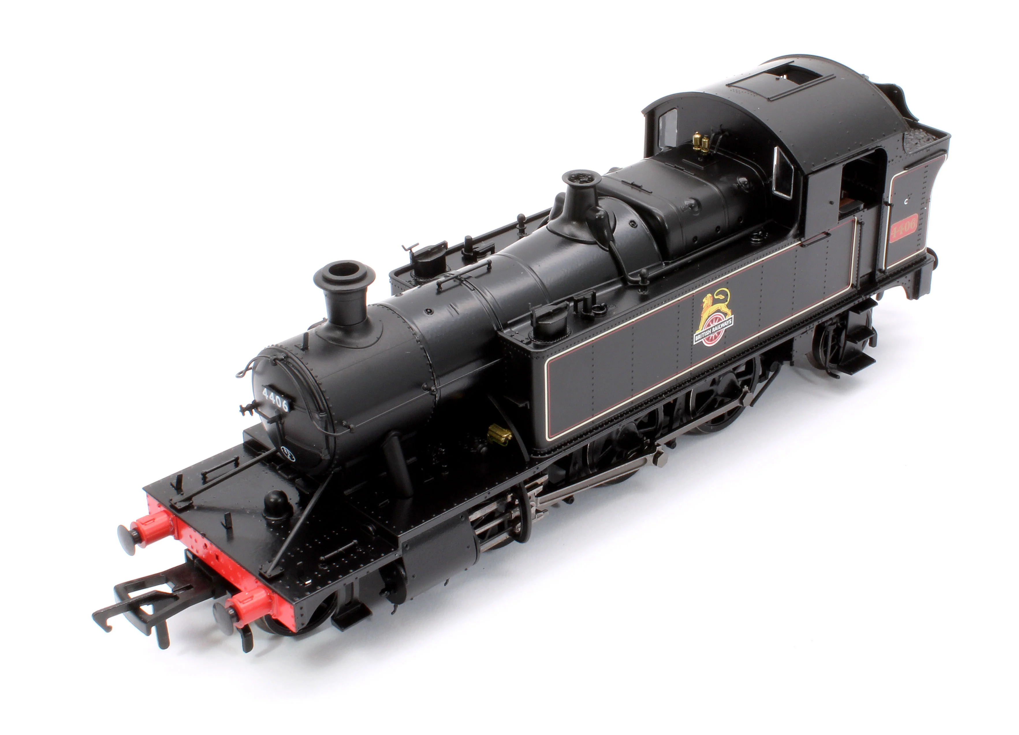951507 GWR 44XX ‘Small Prairie’ BR Early Crest Lined Black No.4406 2-6-2T Steam Locomotive - DCC Sound - Image 9