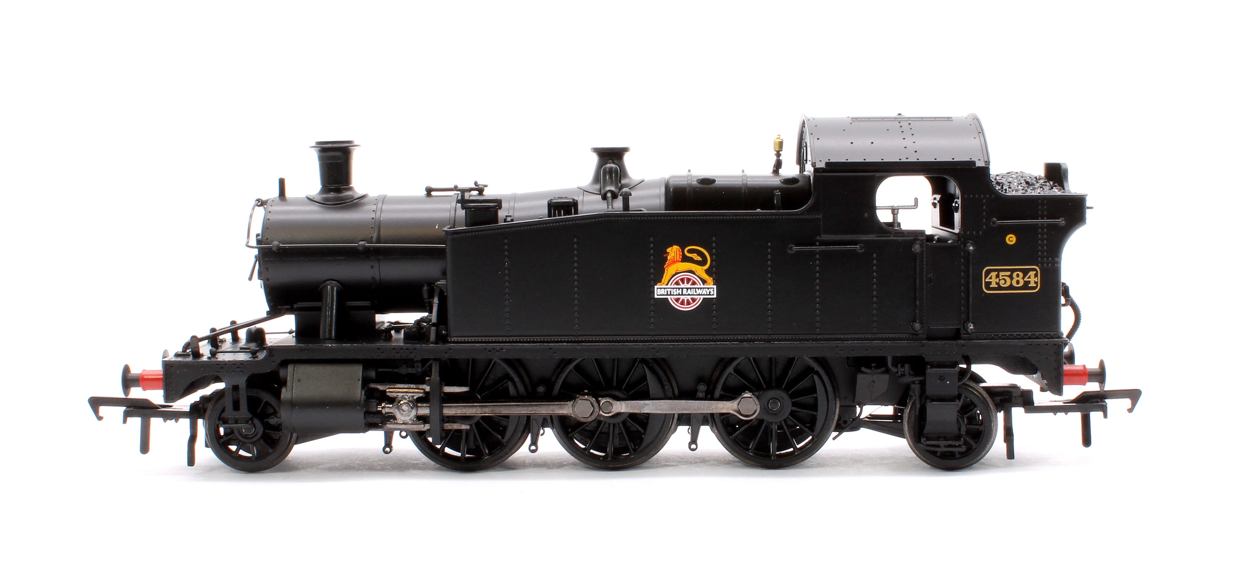 32-137B GWR 4575 Prairie Tank 4584 BR Black (Early Emblem) Steam Locomotive - Image 5