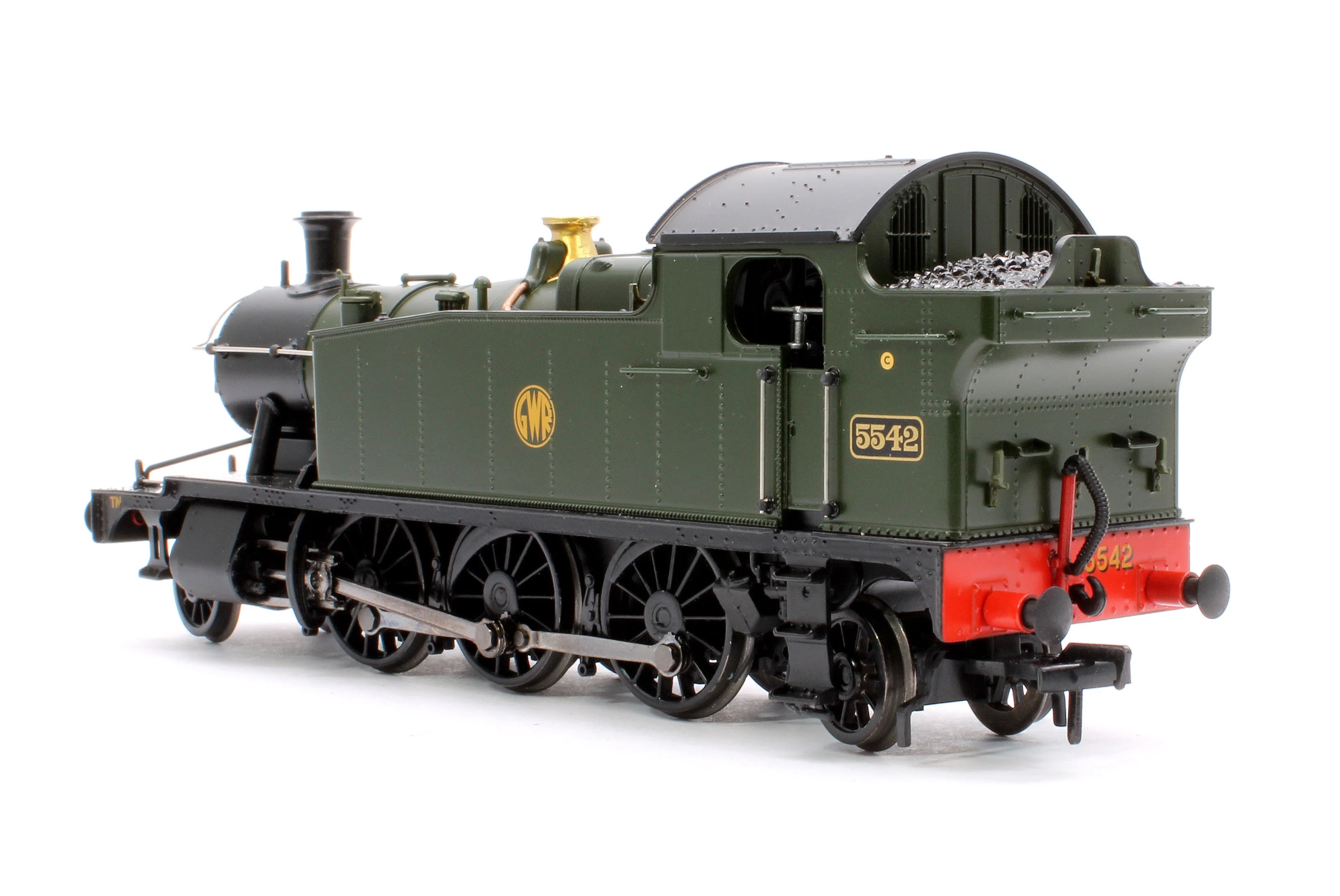 32-141 GWR 4575 Prairie Tank 5542 GWR Green (Shirtbutton) Steam Locomotive - Image 2