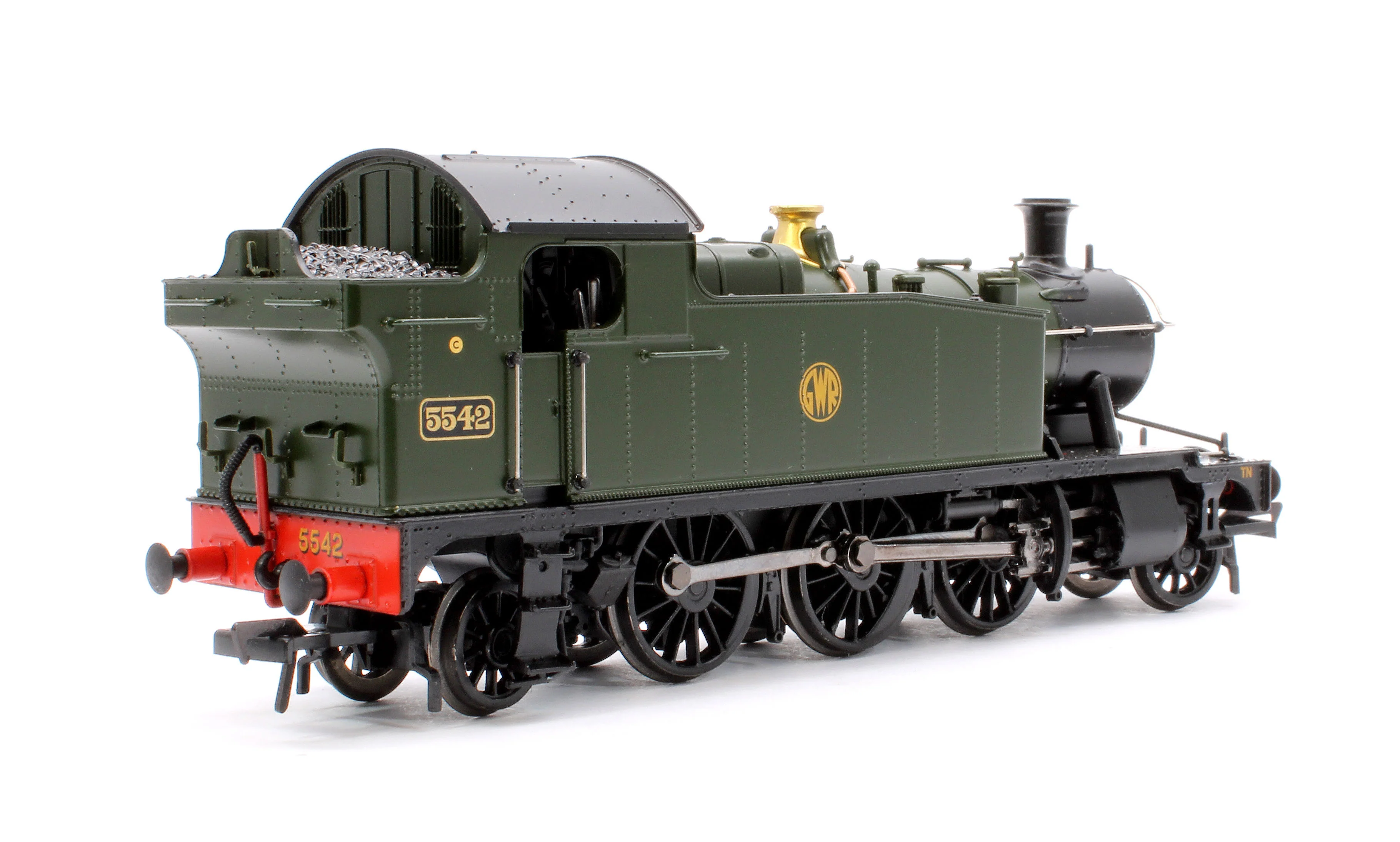 32-141 GWR 4575 Prairie Tank 5542 GWR Green (Shirtbutton) Steam Locomotive - Image 3