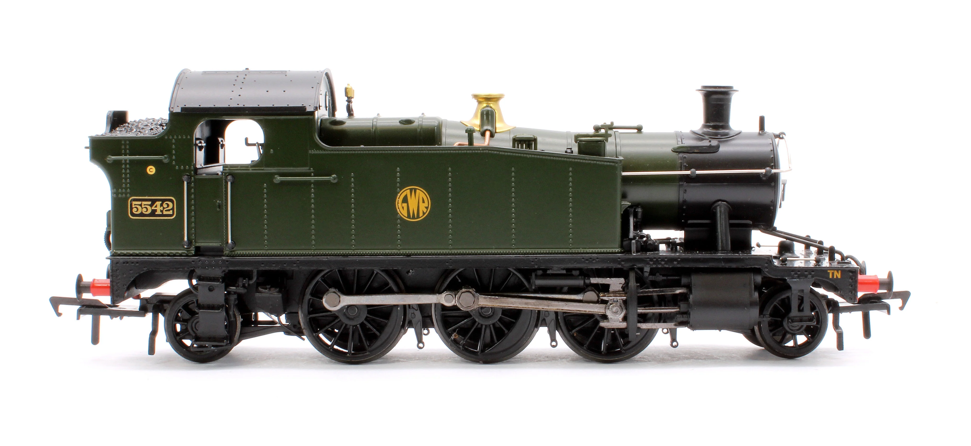 32-141 GWR 4575 Prairie Tank 5542 GWR Green (Shirtbutton) Steam Locomotive - Image 6