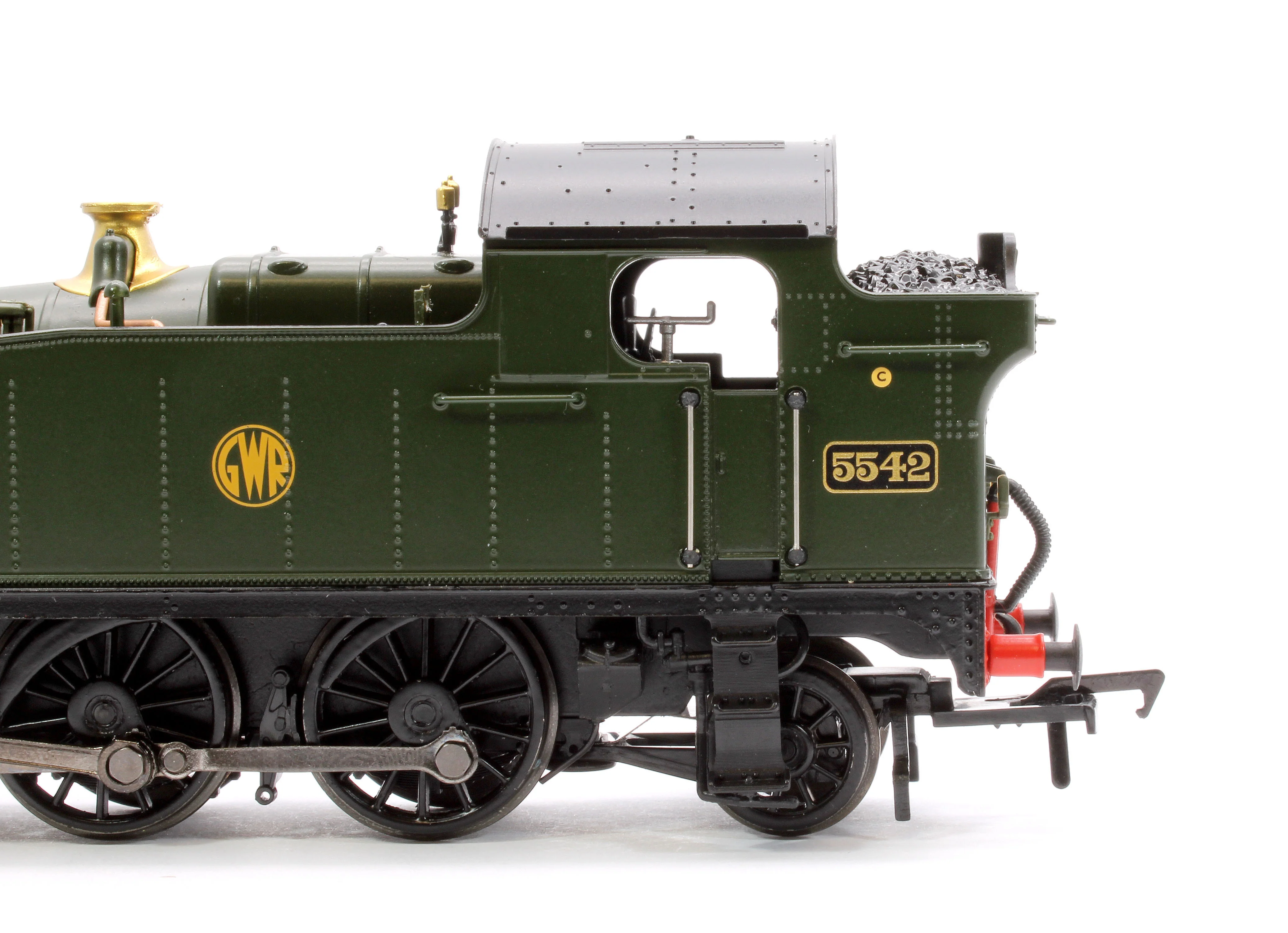 32-141 GWR 4575 Prairie Tank 5542 GWR Green (Shirtbutton) Steam Locomotive - Image 8