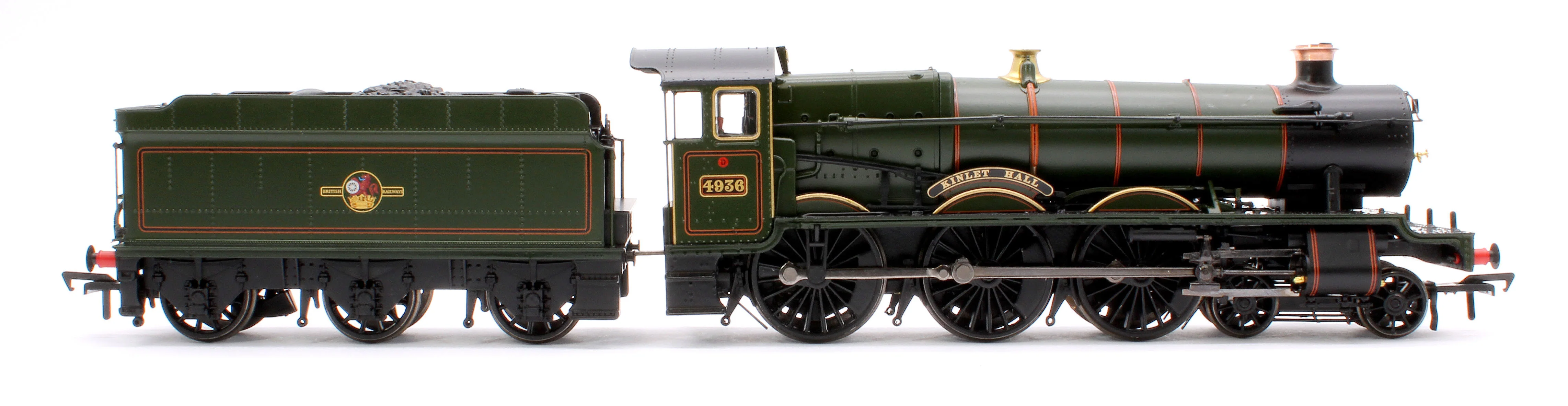 32-008 GWR 49XX 'Hall' 4936 'Kinlet Hall' BR Lined Green (Late Crest) Steam Locomotive - Image 6