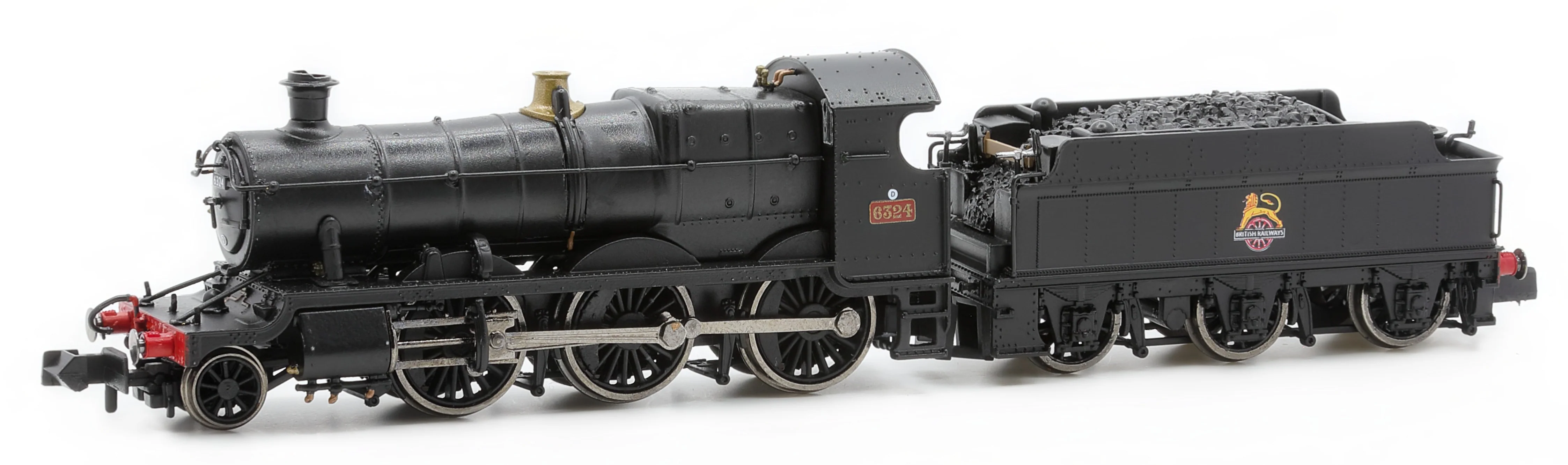 2S-043-004S GWR Churchward Built 63xx 2-6-0 Mogul 6324 BR Black, Early Crest - Sound Fitted