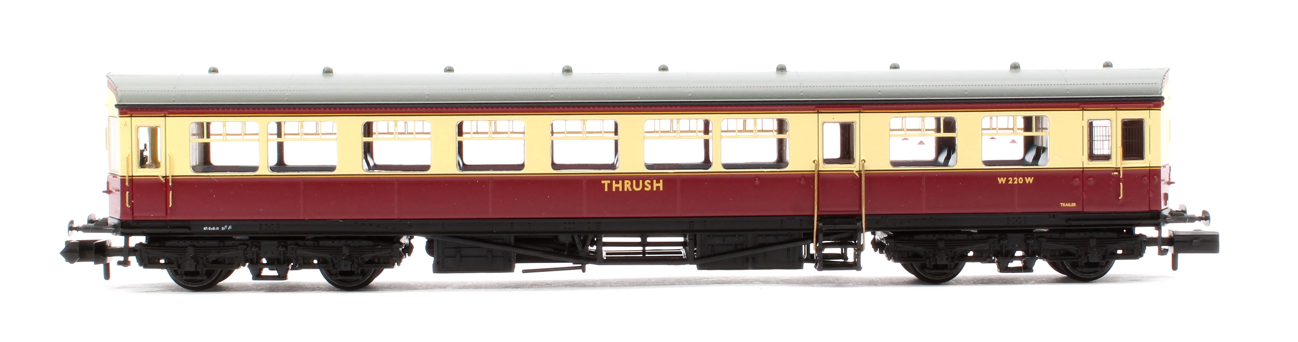 374-610A GWR Hawksworth Auto-Trailer 'Thrush' BR Crimson & Cream W220W - Image 2