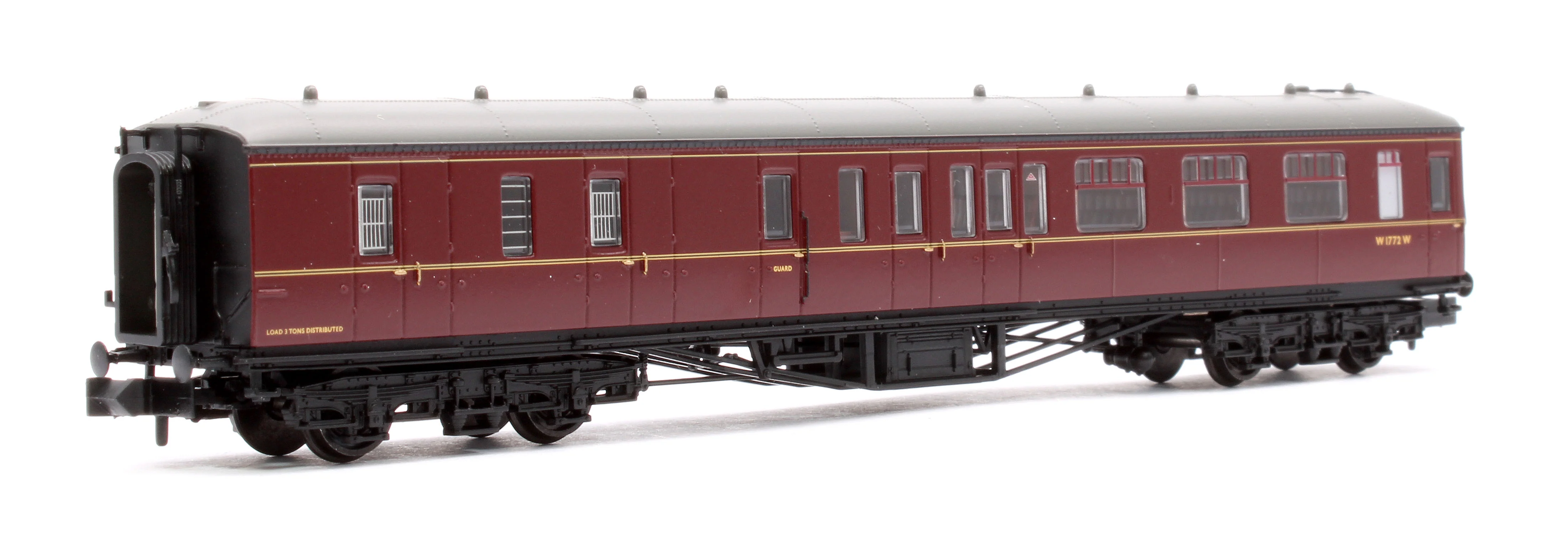 374-512B GWR Hawksworth Brake Second Corridor BR Maroon W1772W