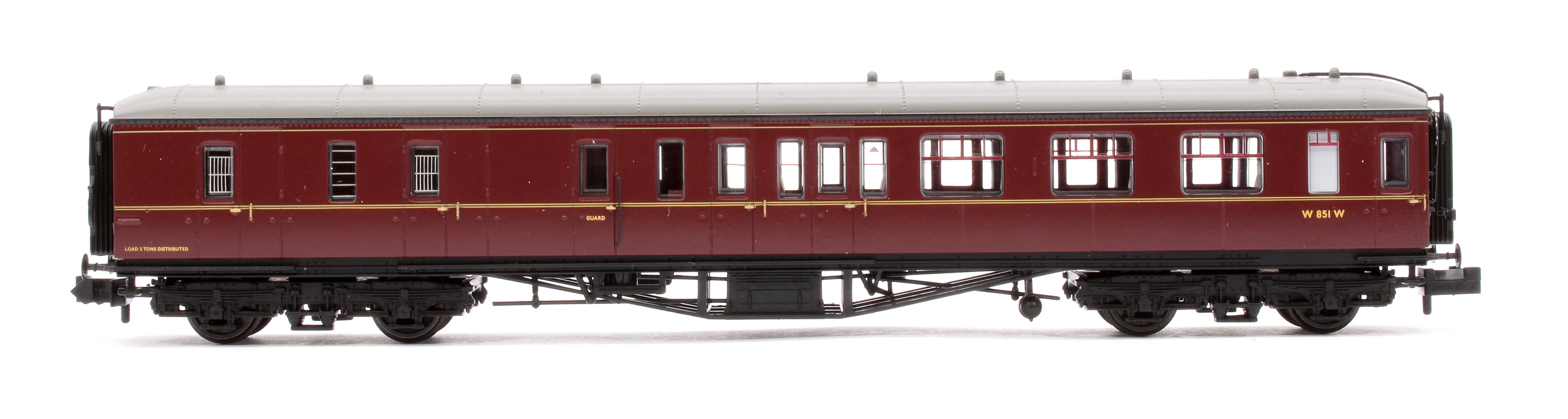 374-512A GWR Hawksworth Brake Second Corridor BR Maroon W851W - Image 2