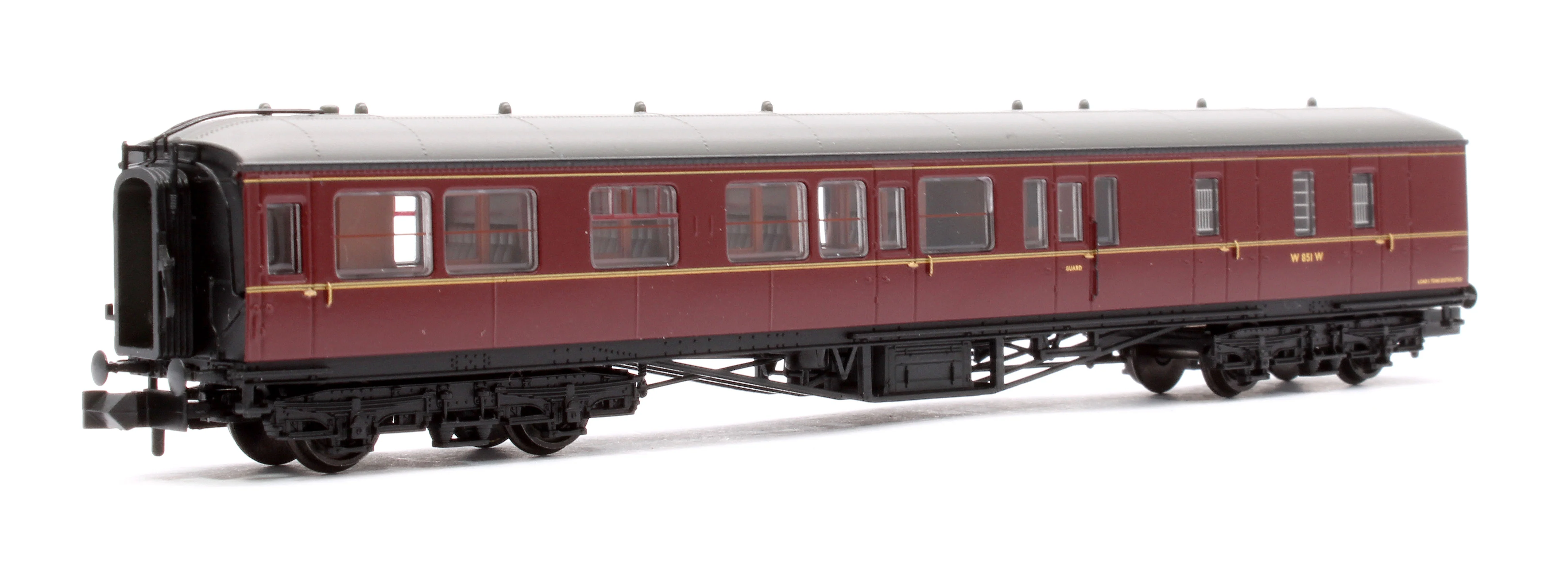 374-512A GWR Hawksworth Brake Second Corridor BR Maroon W851W - Image 3