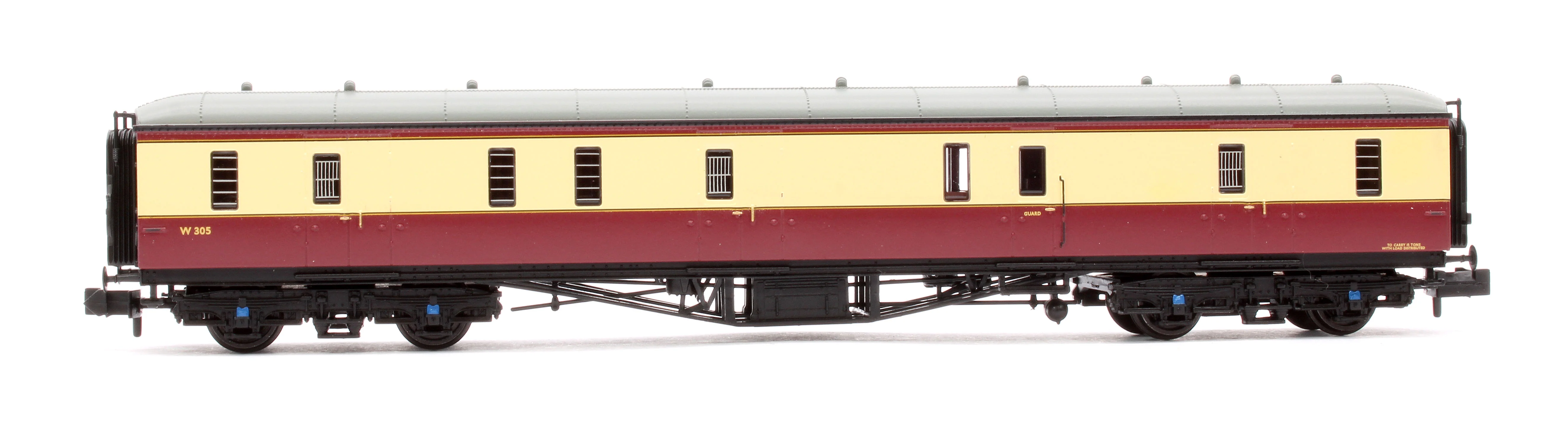 374-585A GWR Hawksworth Full Brake BR Crimson & Cream W305 - Image 2