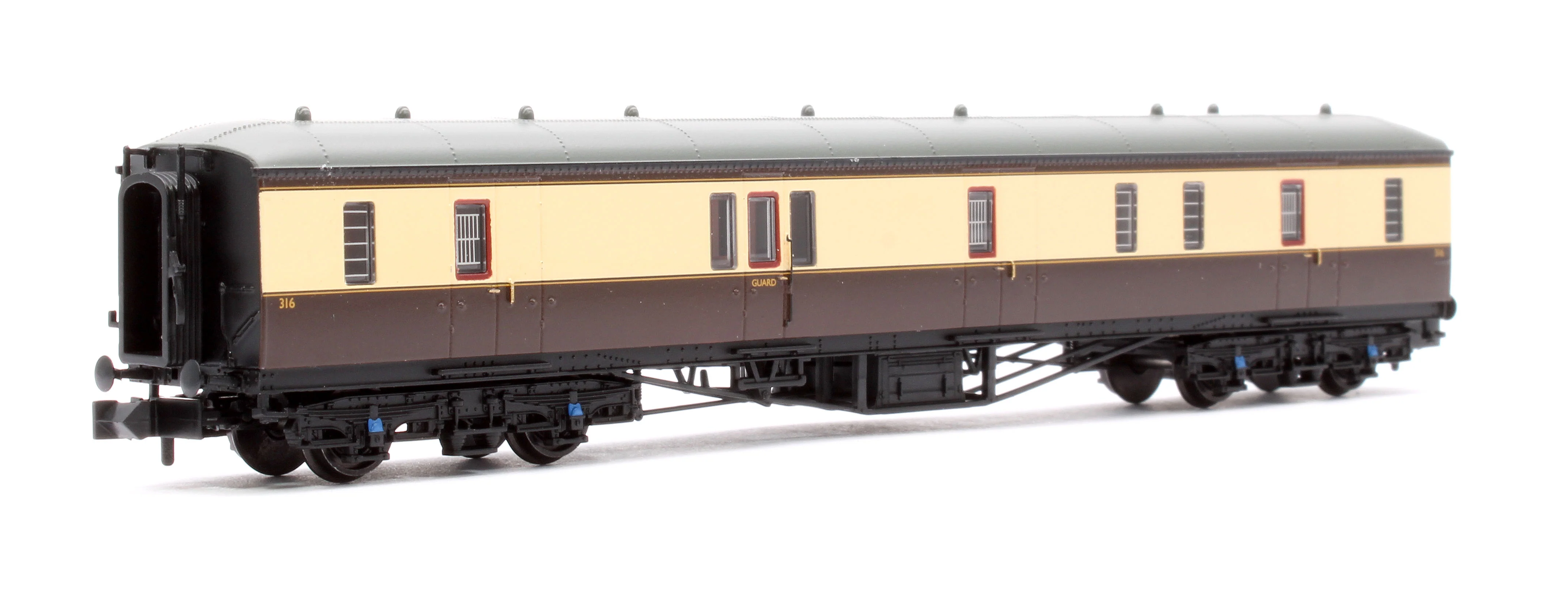 374-590 GWR Hawksworth Full Brake GWR Chocolate & Cream No.316 - Image 3