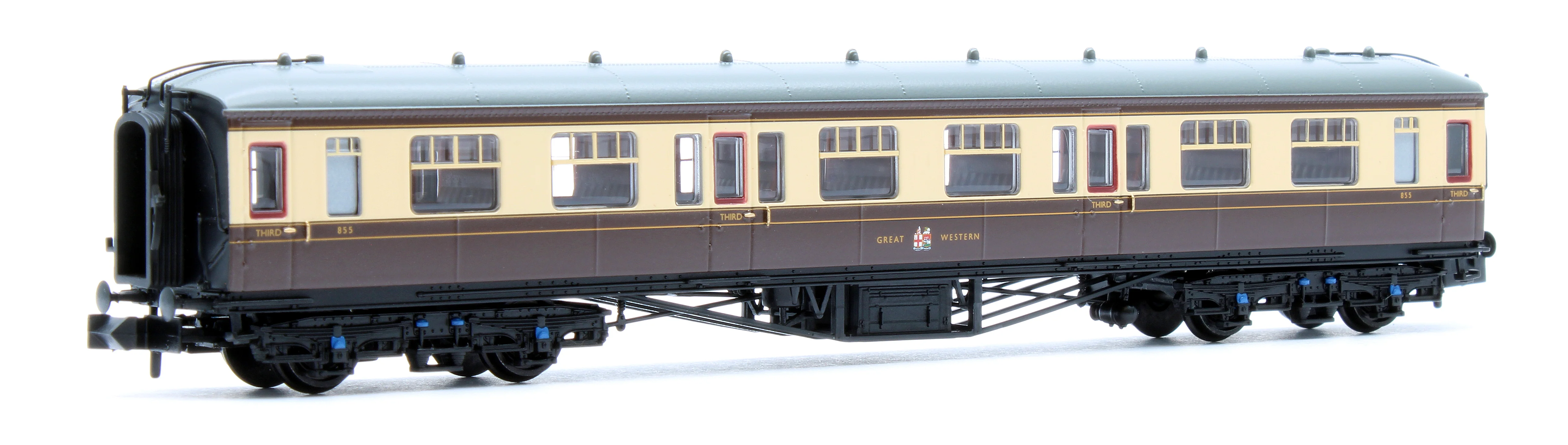 374-536B GWR Hawksworth Third Corridor GWR Chocolate & Cream No.855 - Image 2