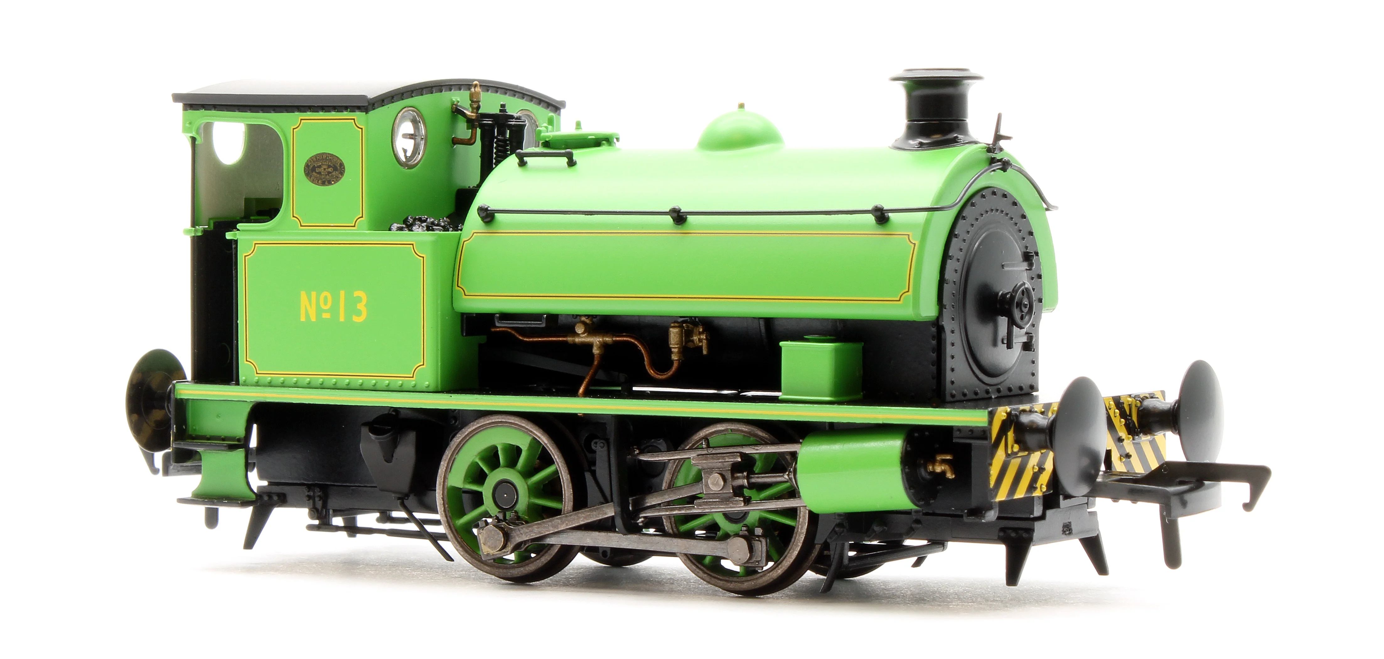 4S-024-008D Hawthorn Leslie 0-4-0 Yellow Chevrons Newcastle Electric Supply 13 - Steam Tank Locomotive - DCC Fitted - Image 2