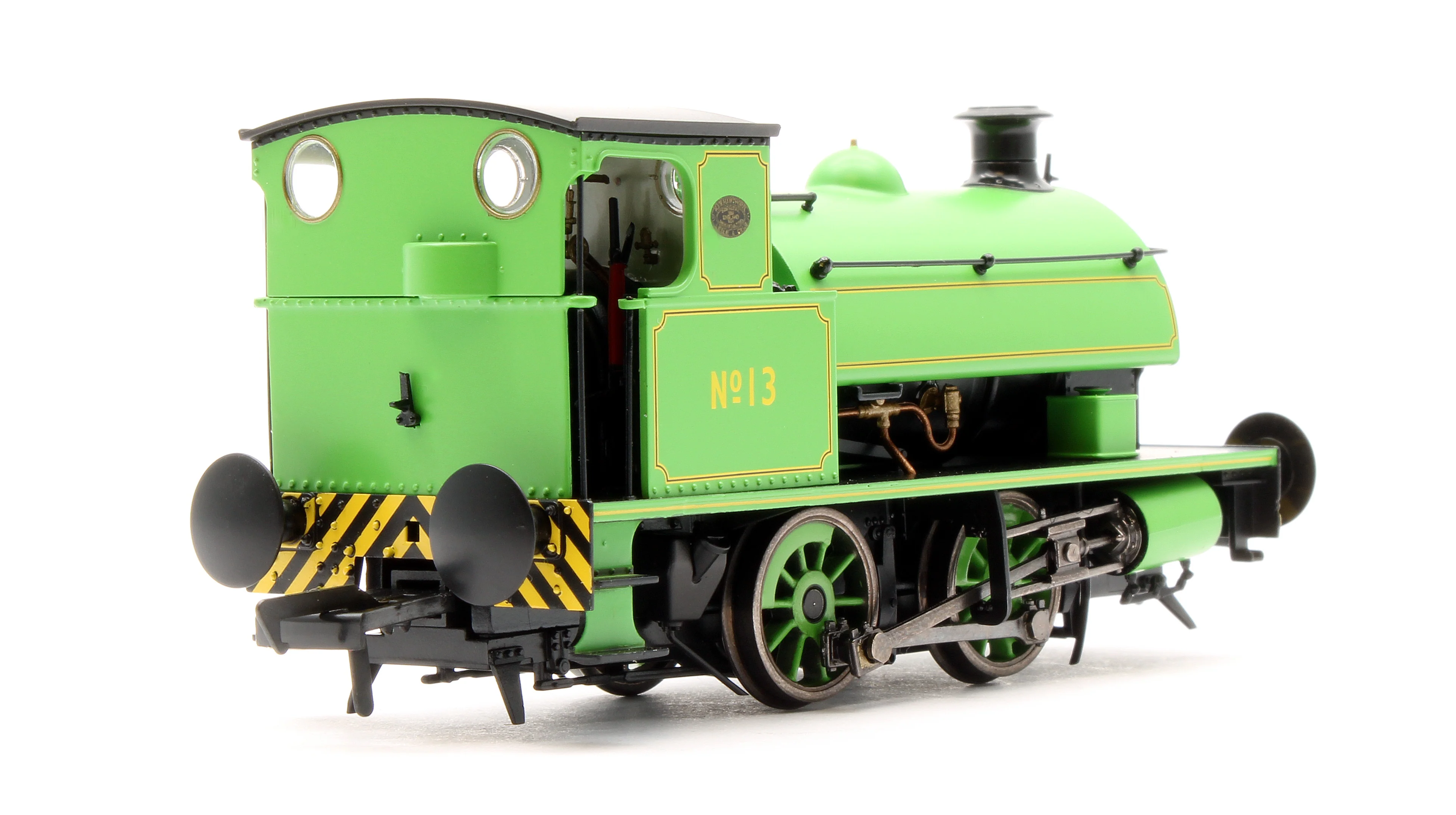 4S-024-008D Hawthorn Leslie 0-4-0 Yellow Chevrons Newcastle Electric Supply 13 - Steam Tank Locomotive - DCC Fitted - Image 3