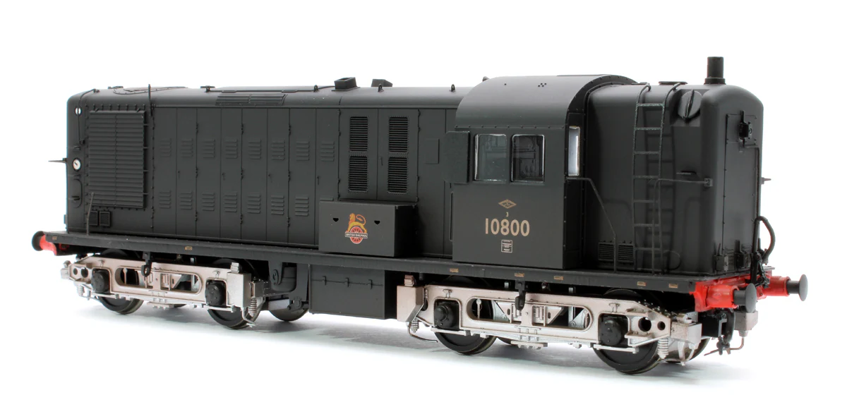 1081 North British Prototype 10800 BR Early Emblem Black with Silver Bogies (SR/LMR Post-1954) Diesel Locomotive - Weathered - Image 2