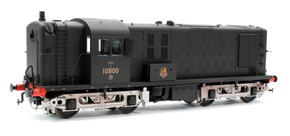 1081 North British Prototype 10800 BR Early Emblem Black with Silver Bogies (SR/LMR Post-1954) Diesel Locomotive - Weathered - Image 3