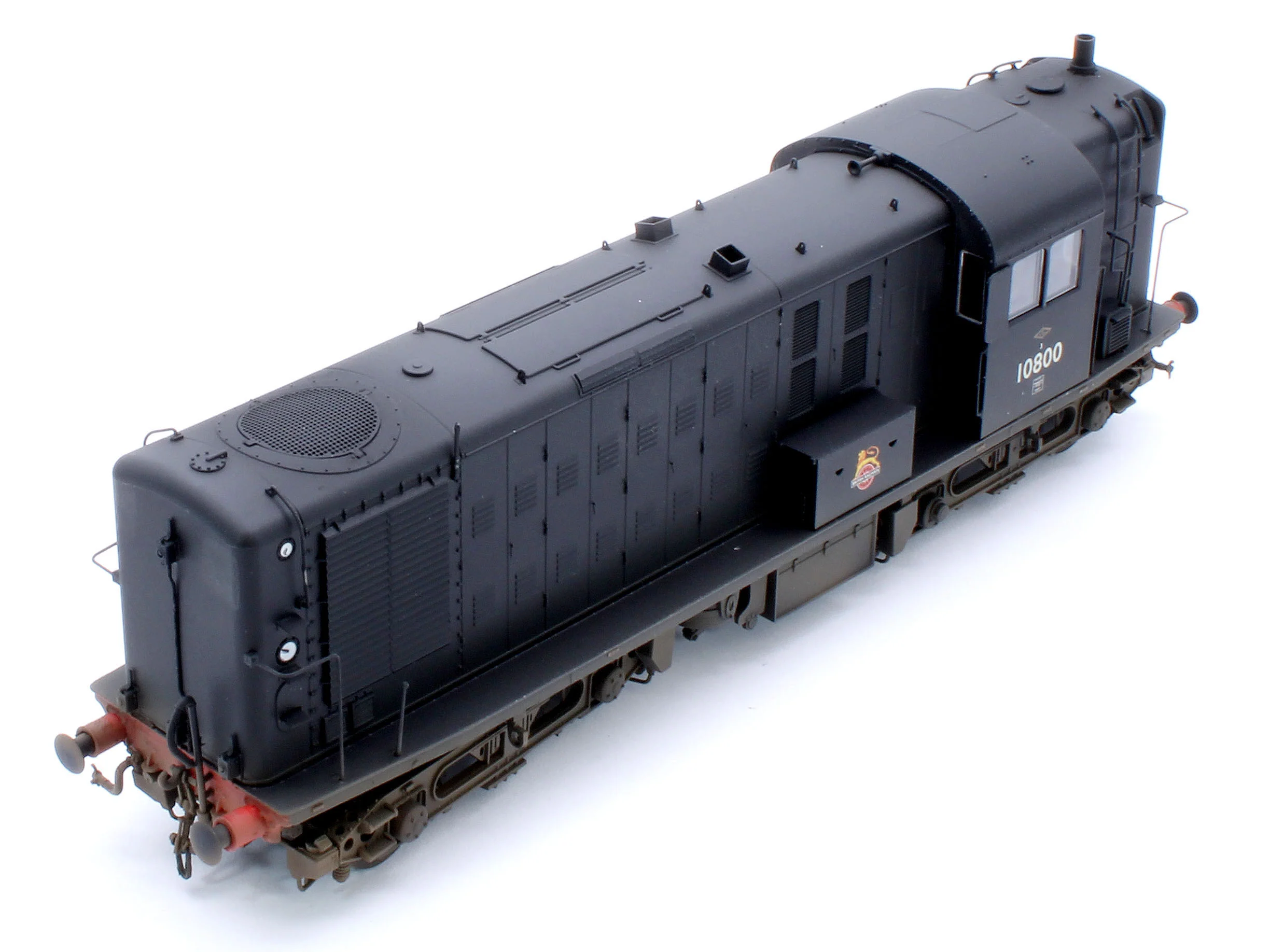 1082 Pre-Owned North British Prototype 10800 BR Early Emblem Black with Black Bogies (final BR condition) Diesel Locomotive - Weathered - Image 11