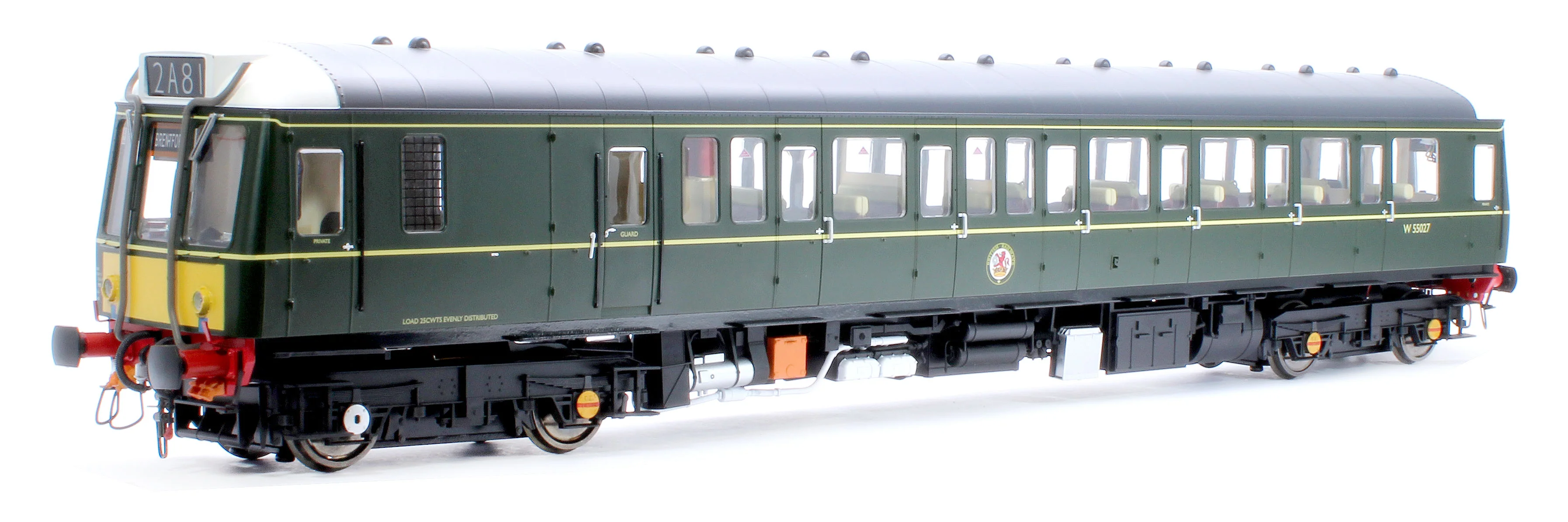 1211 Class 121 BR Green (Small Yellow Panel) Single Car DMU W55027