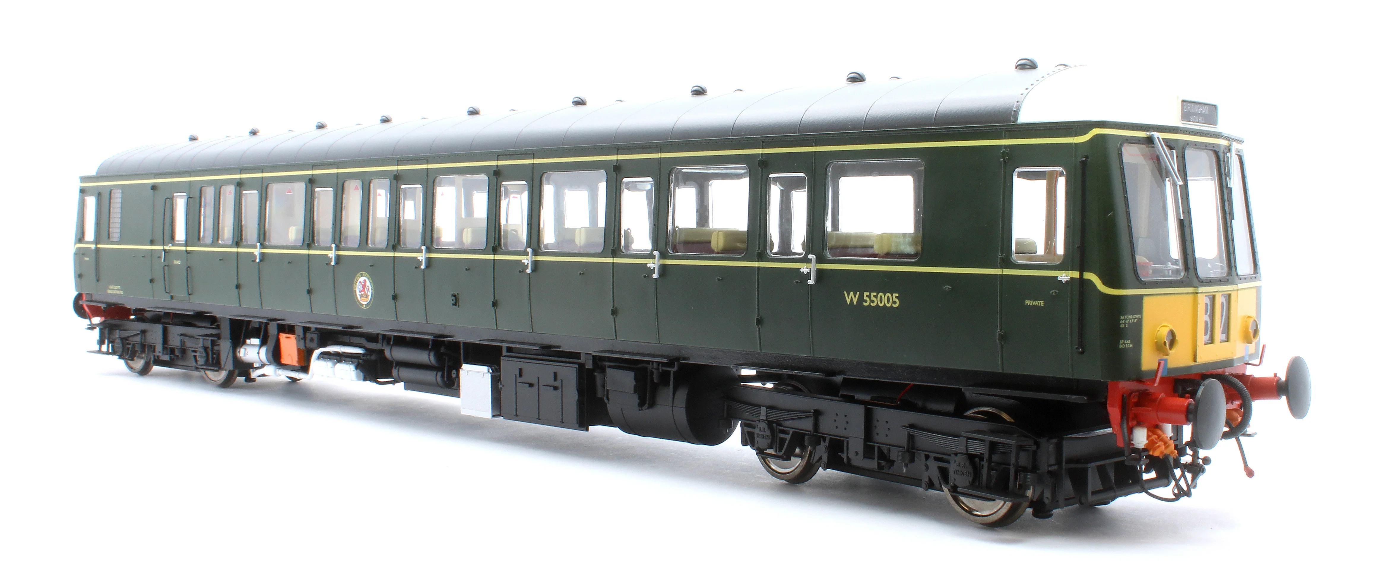 1221 Class 122 BR Green (Small Yellow Panel) Single Car DMU W55005 - Image 4