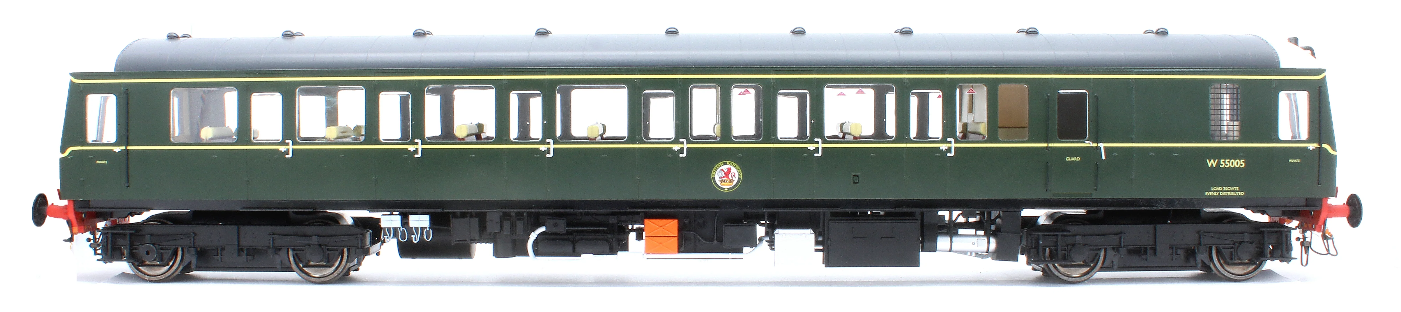 1221 Class 122 BR Green (Small Yellow Panel) Single Car DMU W55005 - Image 5