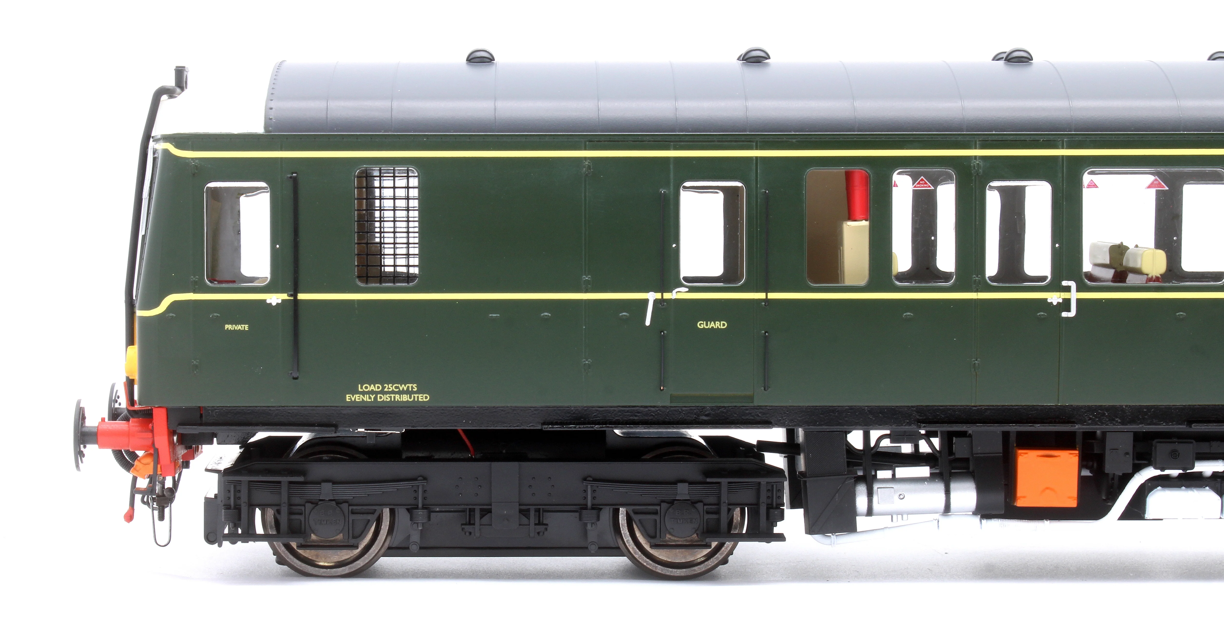 1221 Class 122 BR Green (Small Yellow Panel) Single Car DMU W55005 - Image 7