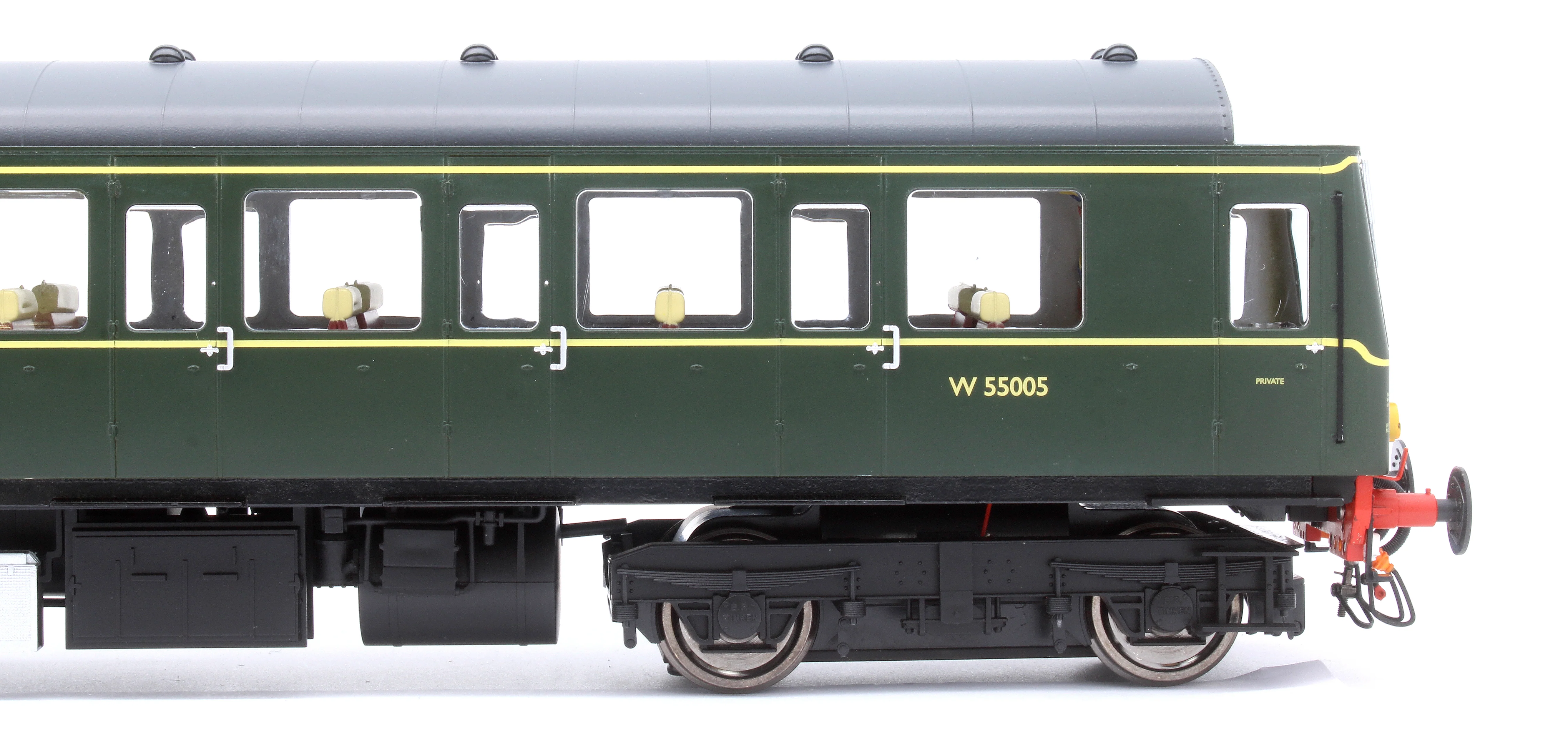 1221 Class 122 BR Green (Small Yellow Panel) Single Car DMU W55005 - Image 8