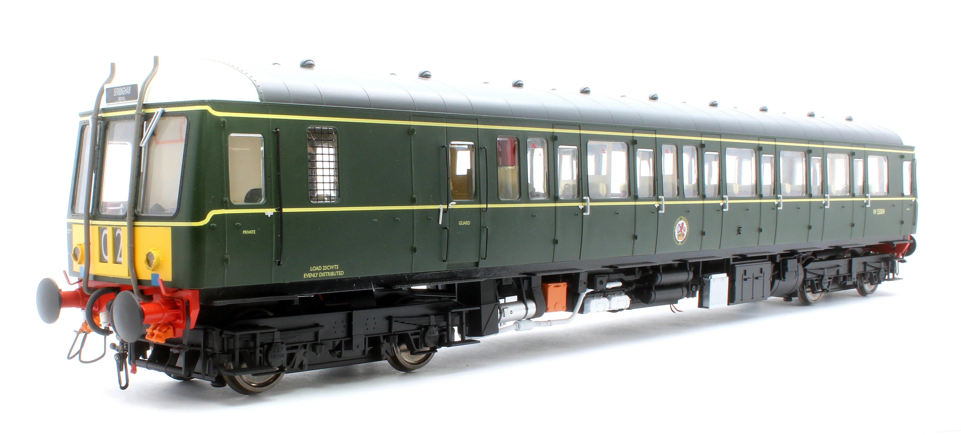 1225 Class 122 BR Green (Small Yellow Panel) Single Car DMU W55004 - Image 3