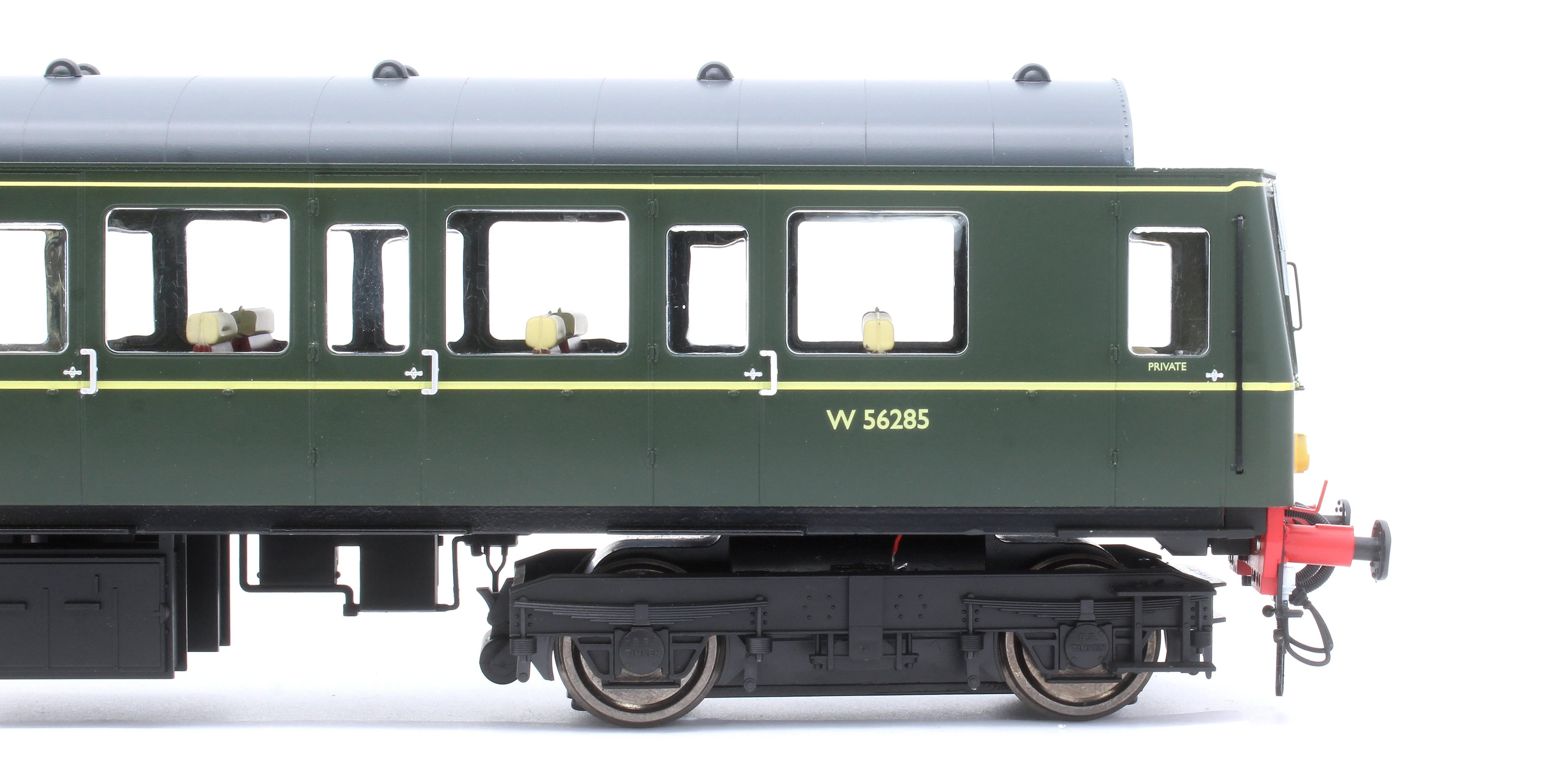 1241 Class 149 BR Green (Small Yellow Panel) Unpowered DMU Trailer Car W56282 - Image 7
