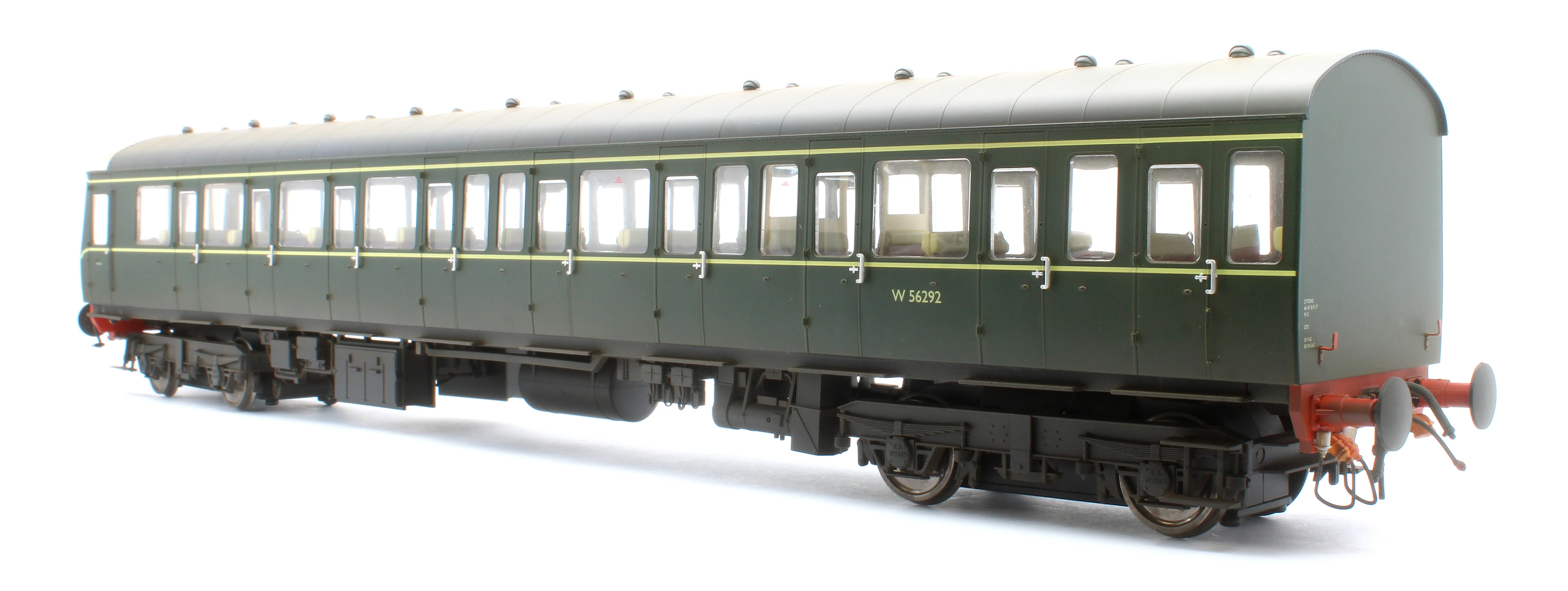 1253 Class 150 W56292 BR Green Unpowered DMU Trailer Car - Weathered - Image 4