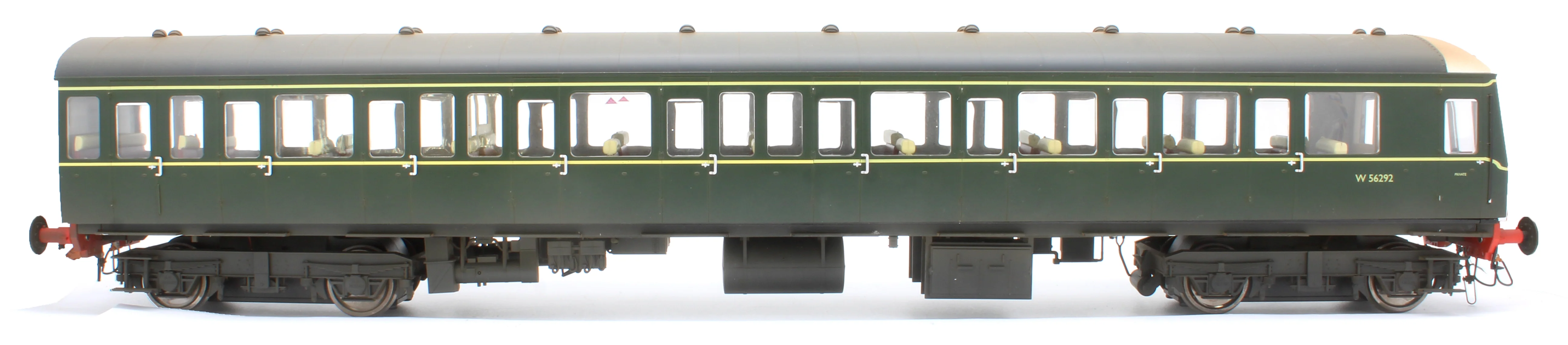 1253 Class 150 W56292 BR Green Unpowered DMU Trailer Car - Weathered - Image 6