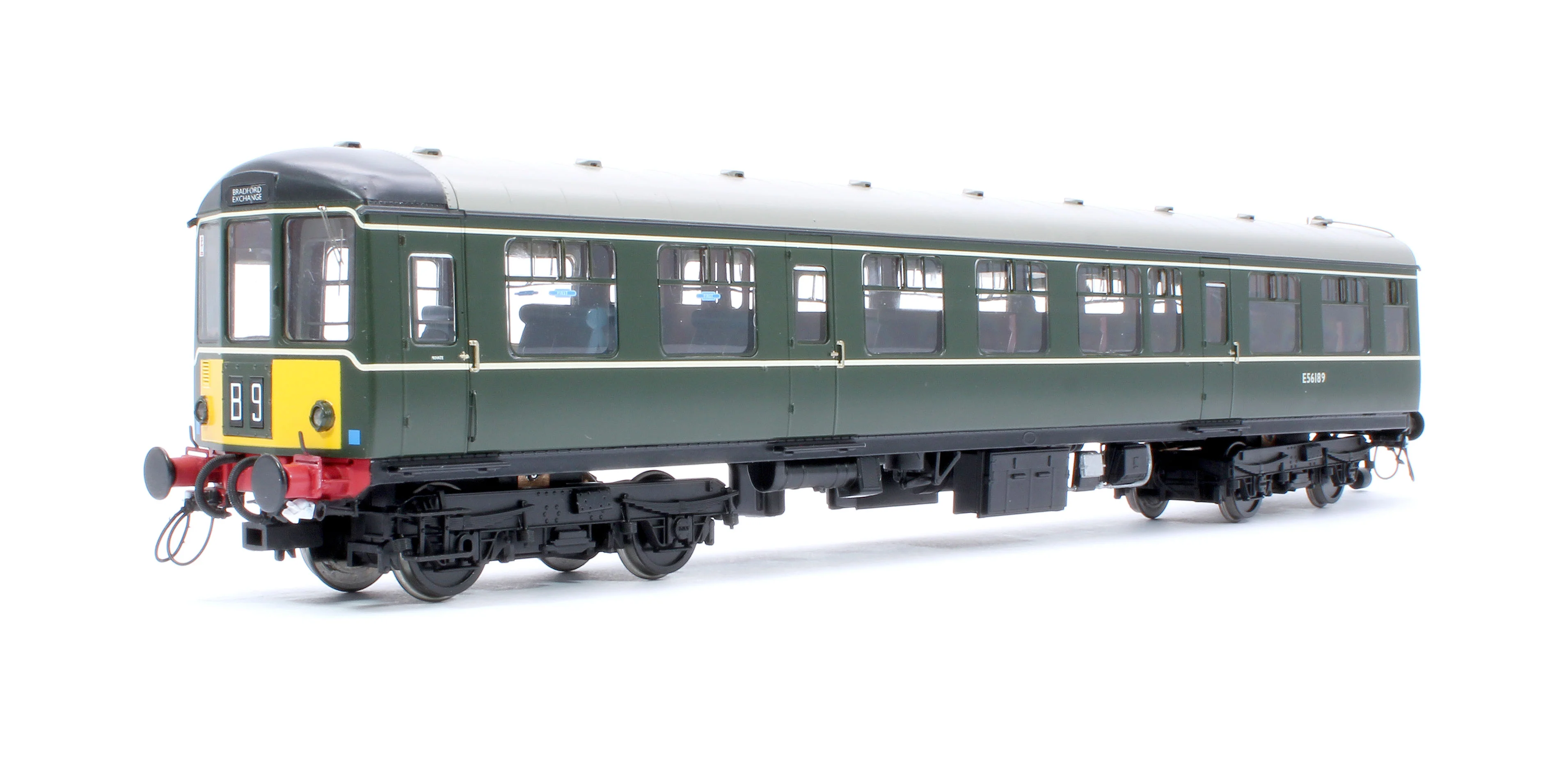 1452 Class 104 2 Car DMU E50598/E56189 BR Green Small Yellow Panels - Image 3