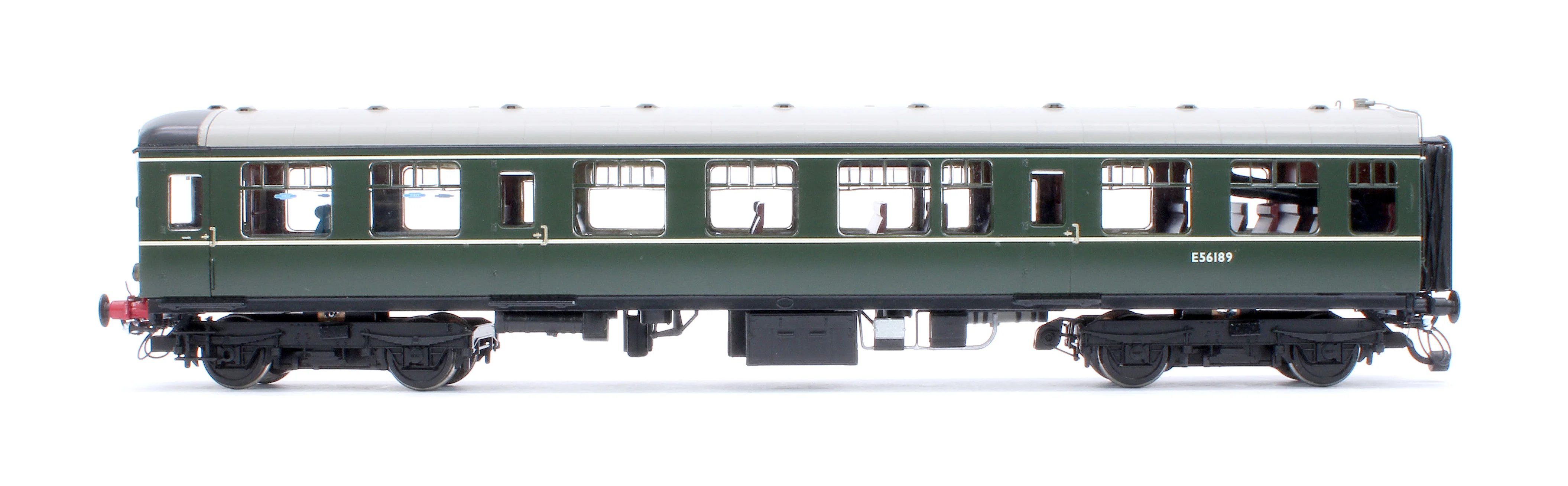 1452 Class 104 2 Car DMU E50598/E56189 BR Green Small Yellow Panels - Image 4