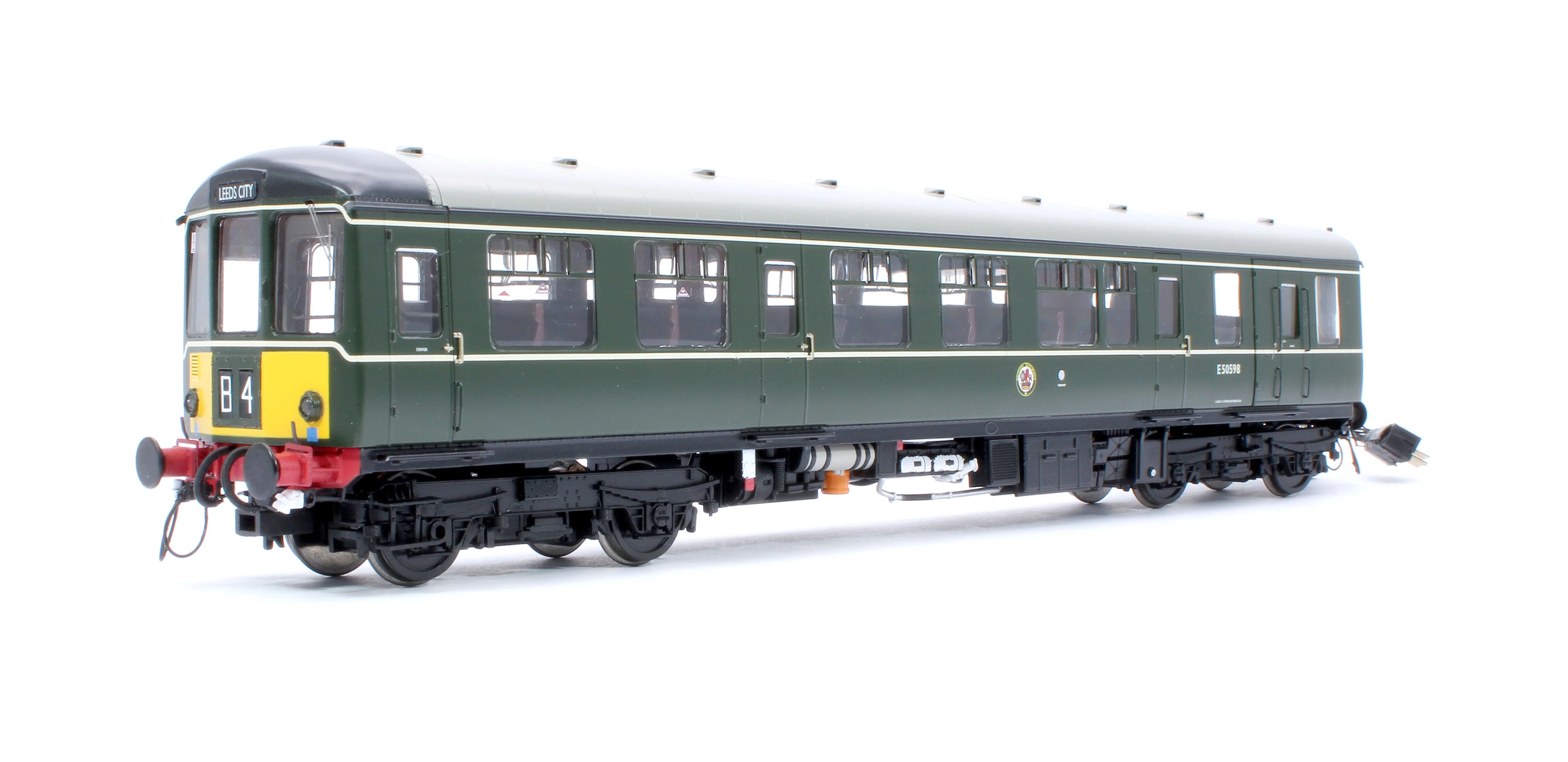 1452 Class 104 2 Car DMU E50598/E56189 BR Green Small Yellow Panels - Image 8