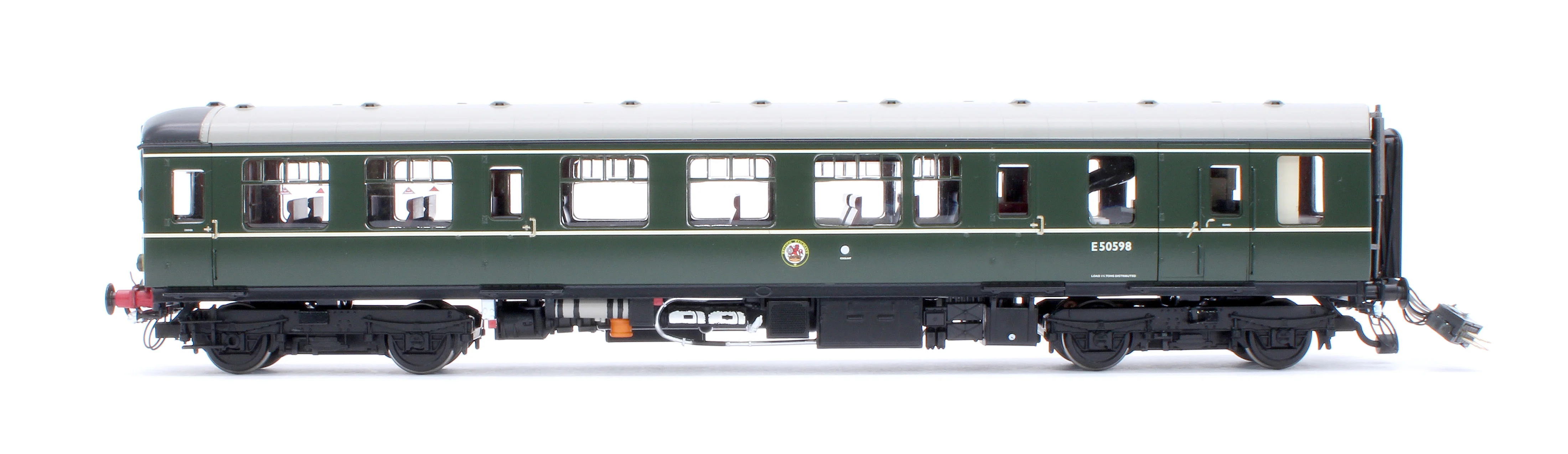 1452 Class 104 2 Car DMU E50598/E56189 BR Green Small Yellow Panels - Image 9