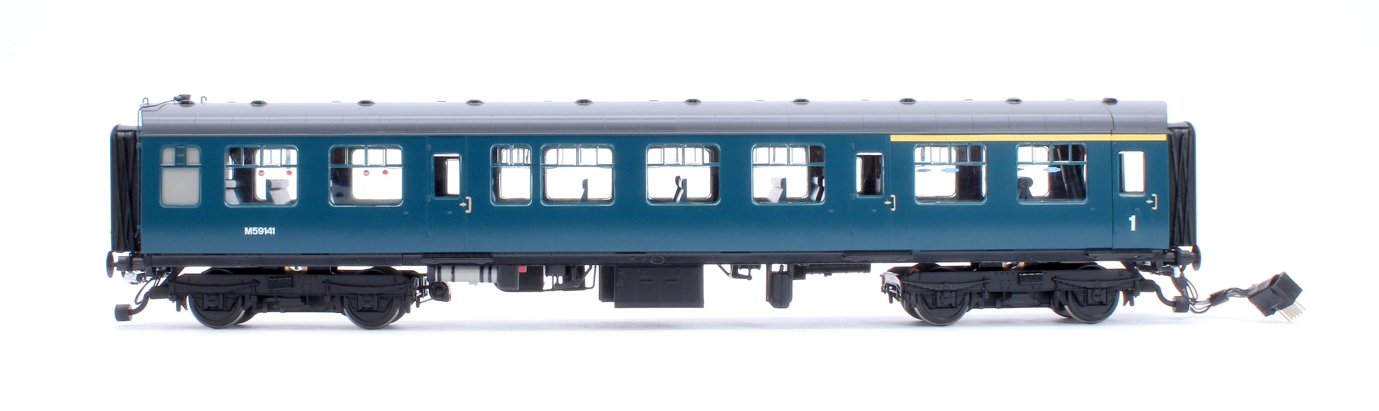 1453 Class 104 3 Car DMU M50436/M59141/M50488 BR Blue (Full Yellow Ends / Headcode Panel) - Image 7