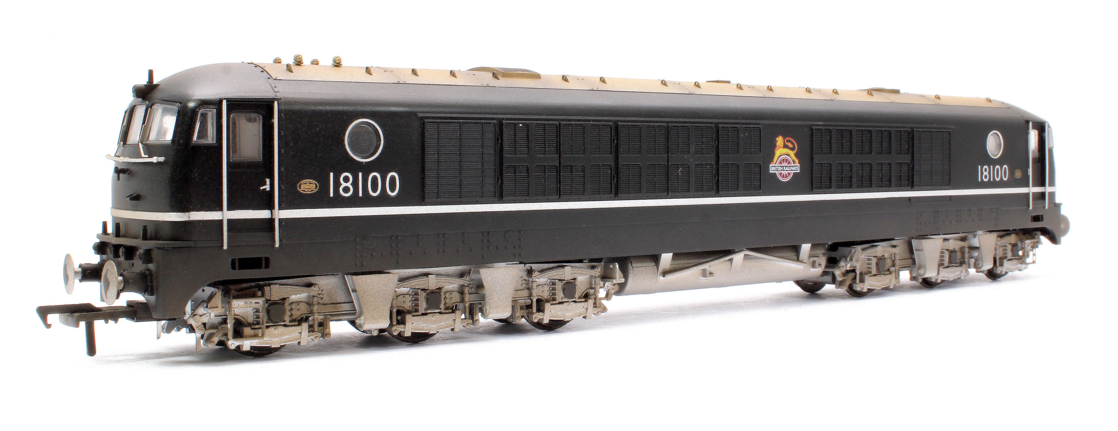 1810W Custom Weathered BR Gas Turbine 18100 Class in BR Black with Silver Trim (As Built 1951) Locomotive - Image 3