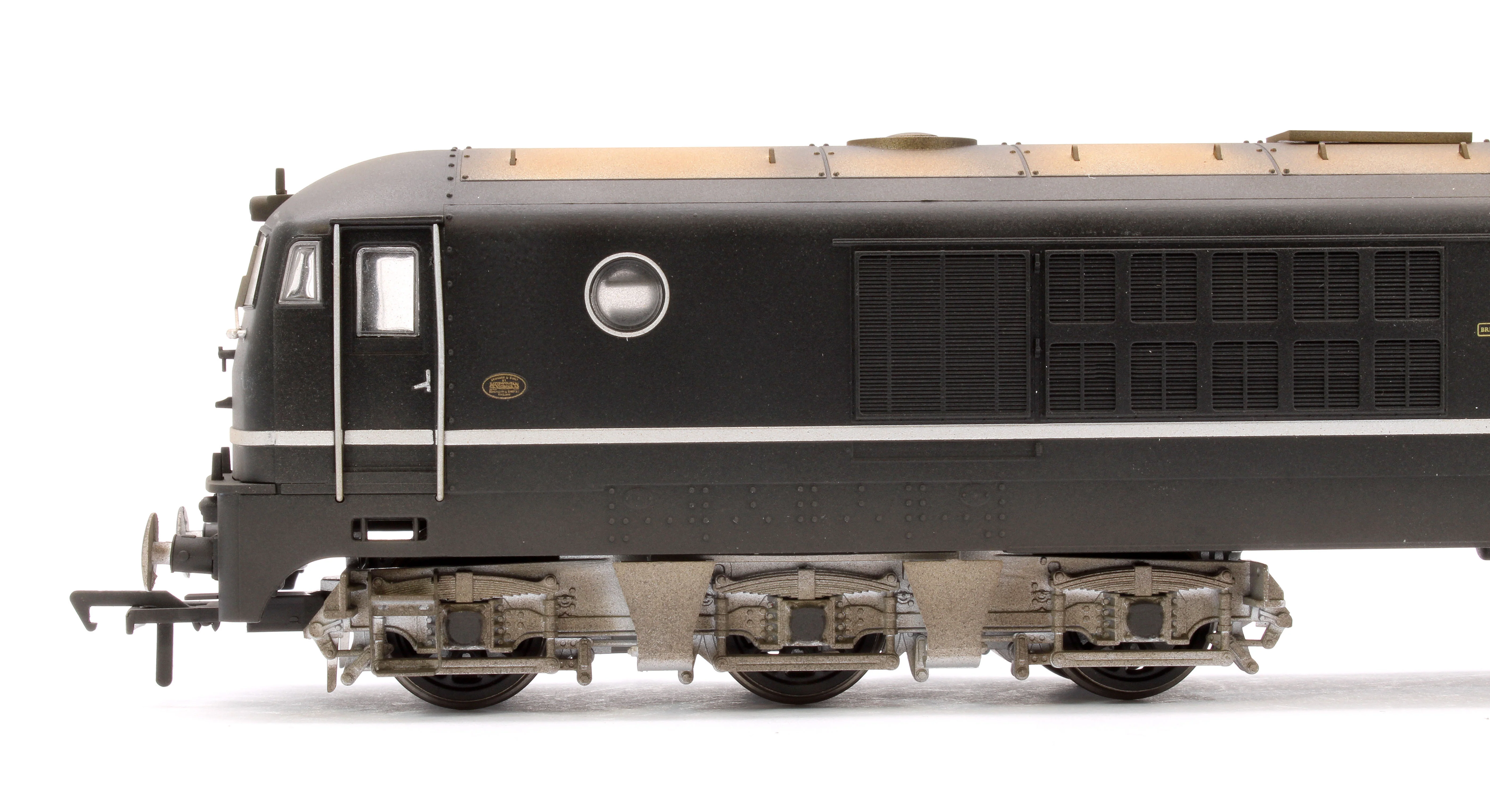 1811W Custom Weathered BR Class 80 E1000 (Rebuilt 18100 Gas Turbine) Electric Locomotive in BR Black (Late Crest) - Image 6